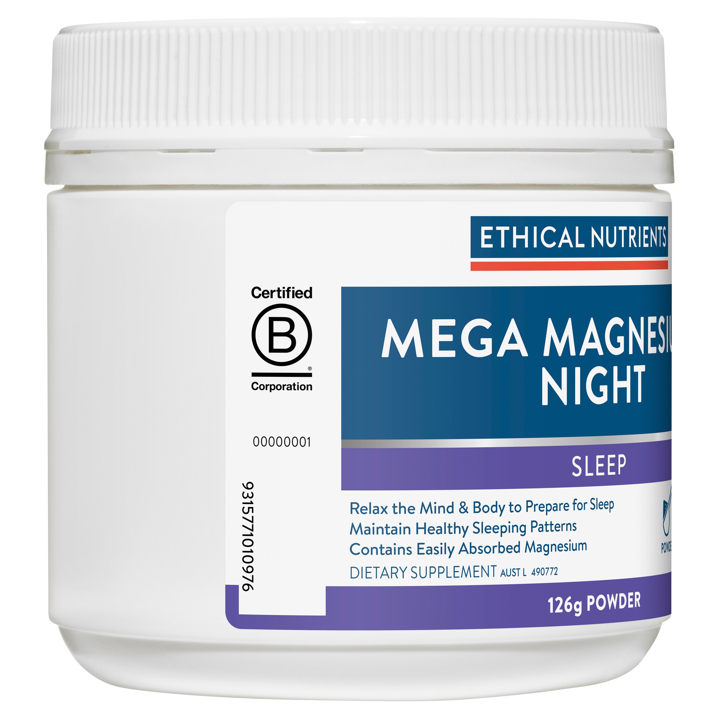 Ethical Nutrients Mega Magnesium Night 126g - Image 4