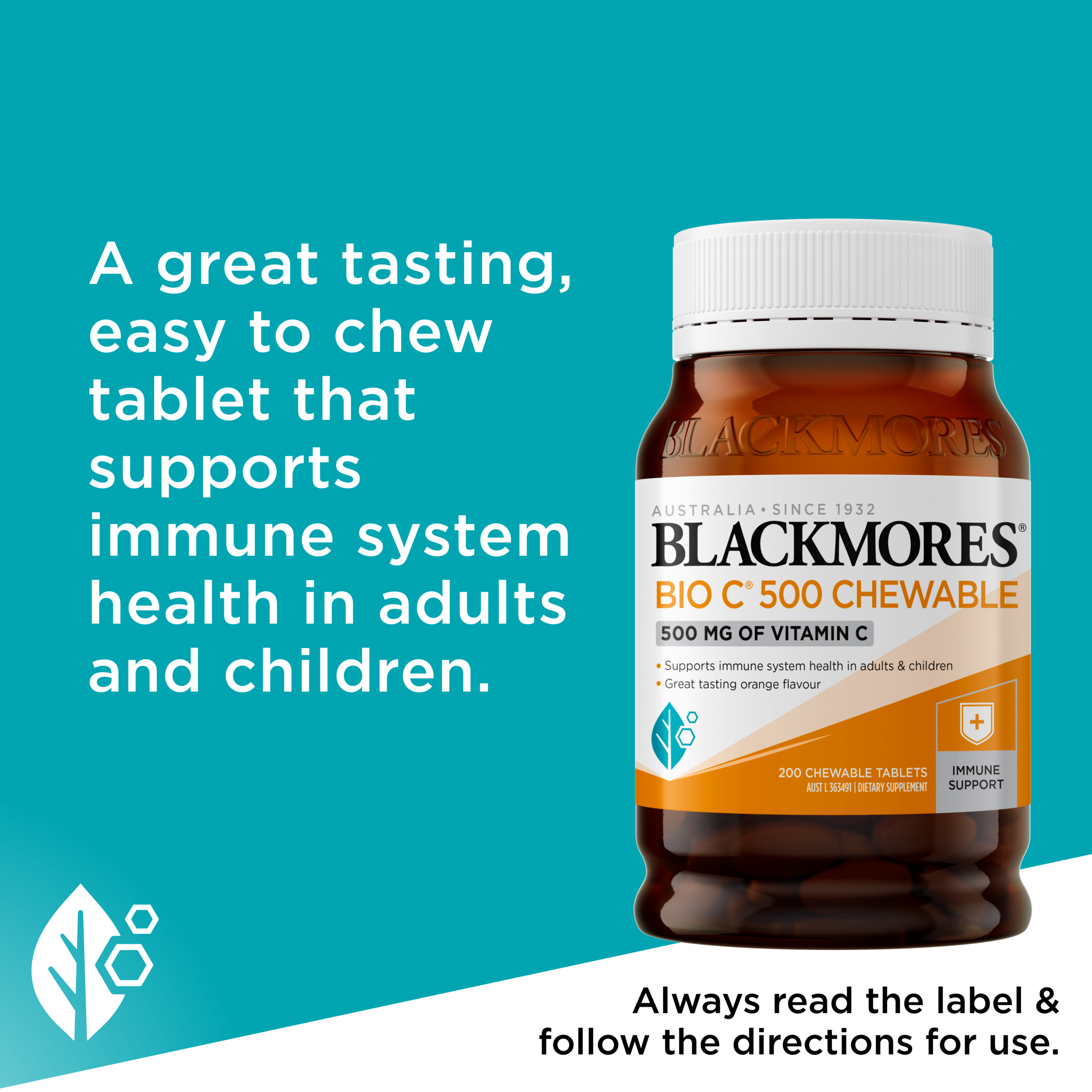 Blackmores Bio C 500 200 chewable tablets - Image 6