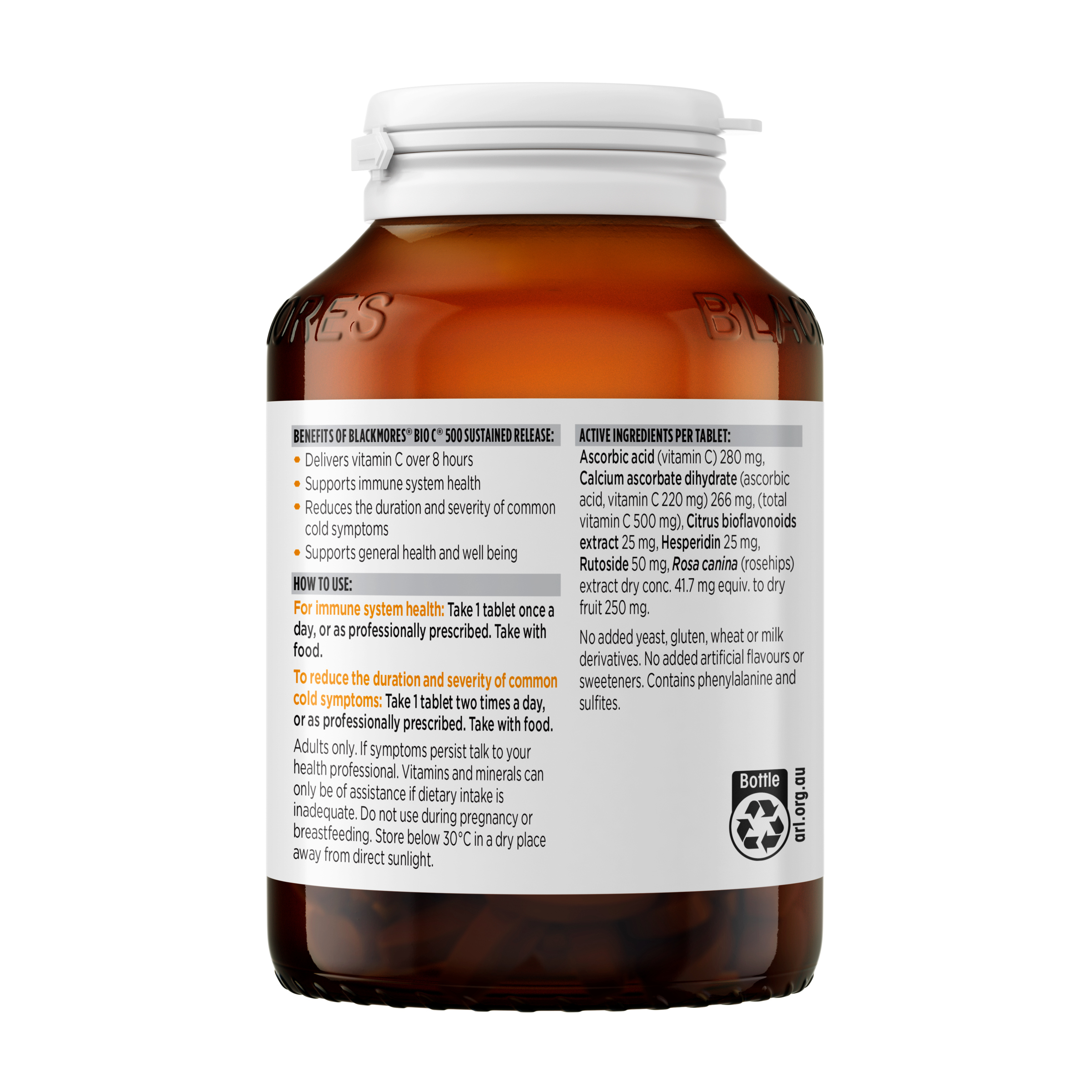Blackmores Bio C 500 Sustained Release 200 tablets - Image 3