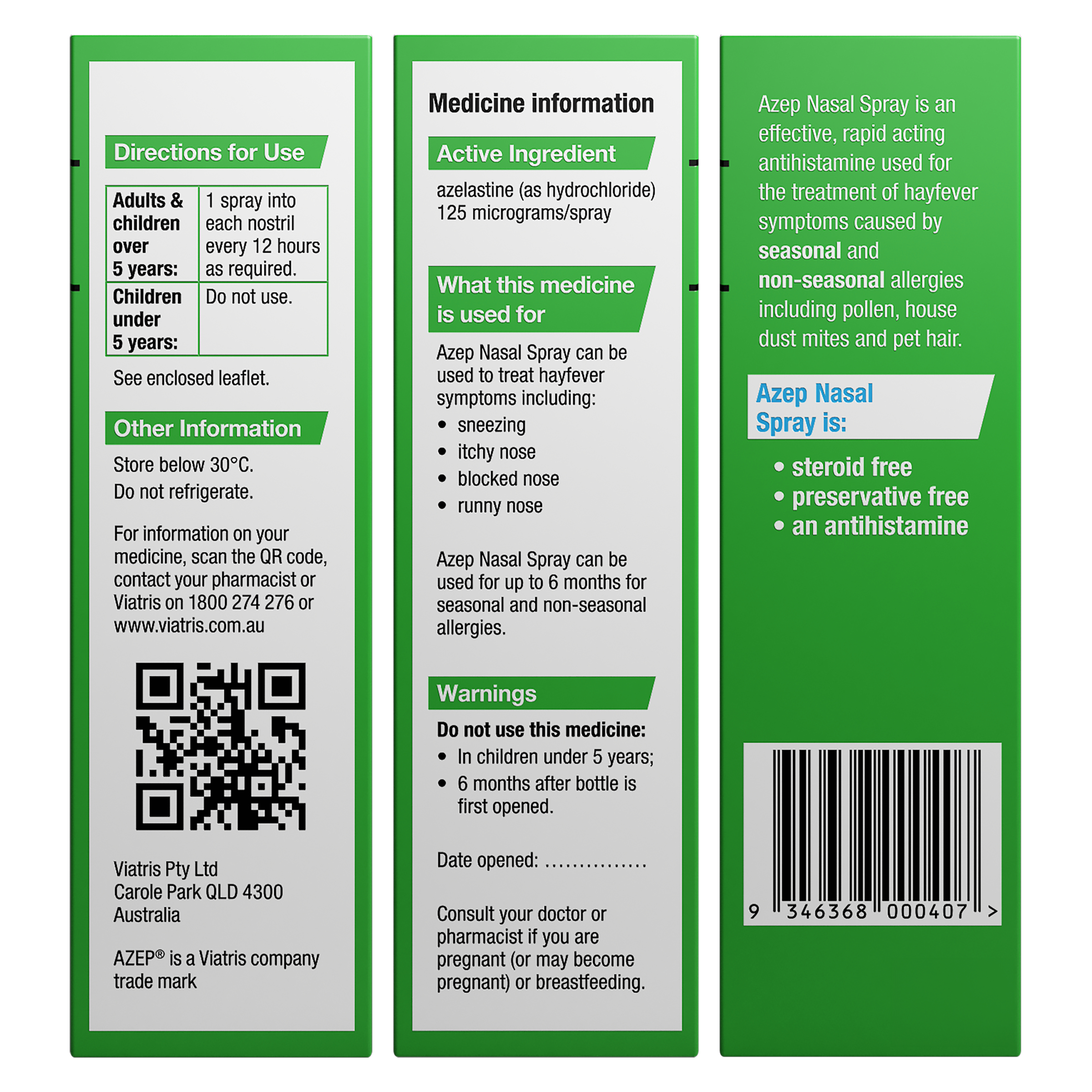 Azep Nasal Spray 20ml - Image 3