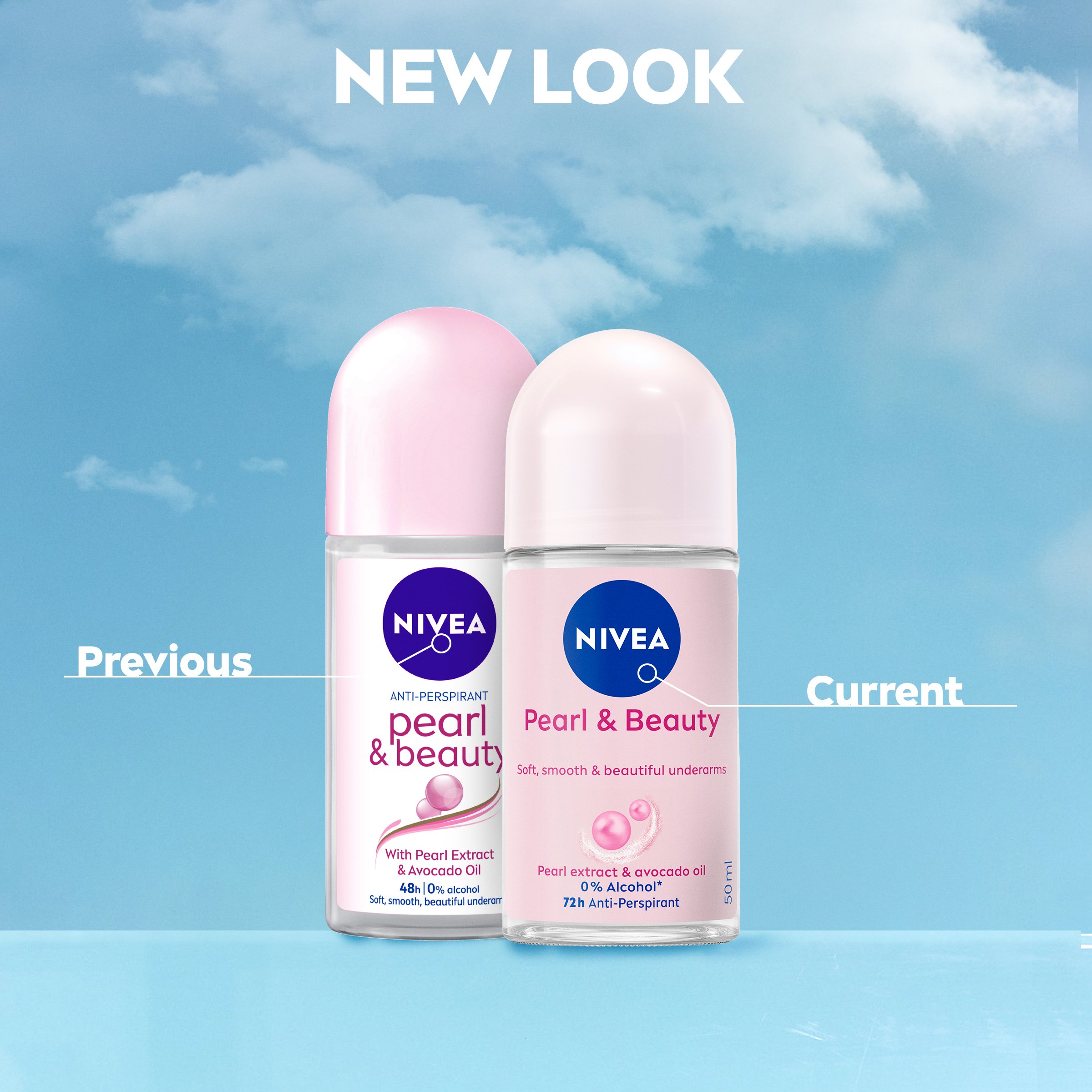 Nivea Deodorant Roll On Pearl & Beauty 50ml - Image 4