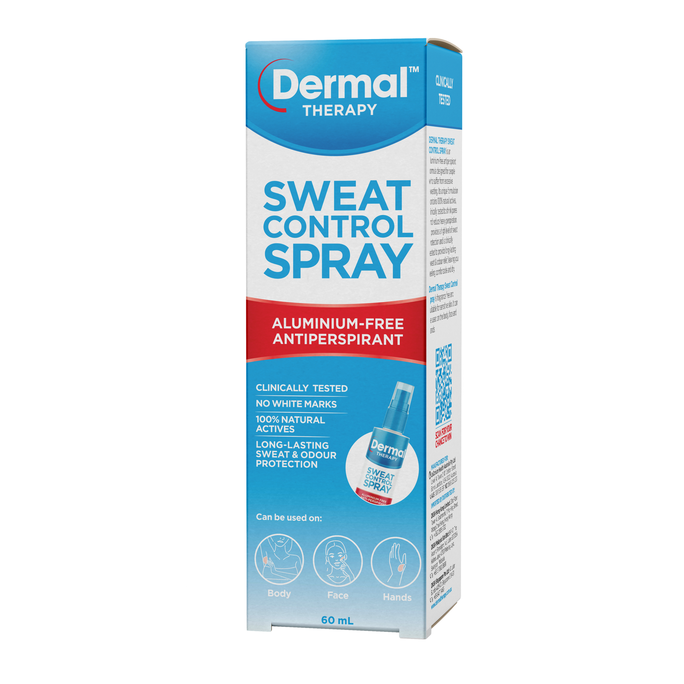 Dermal Therapy Sweat Control Spray 60ml - Image 2
