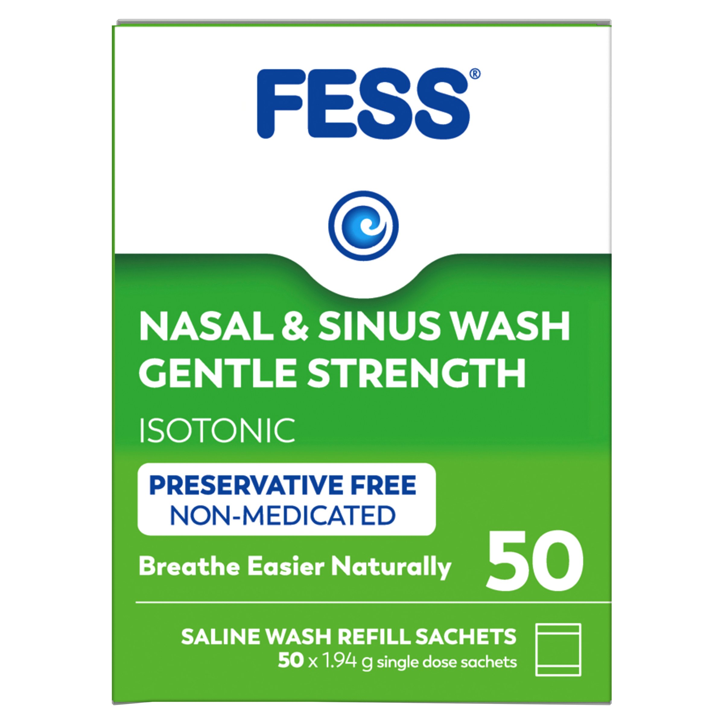 Fess Nasal & Sinus Wash Refill Gentle Strength 50 sachets - Image 3