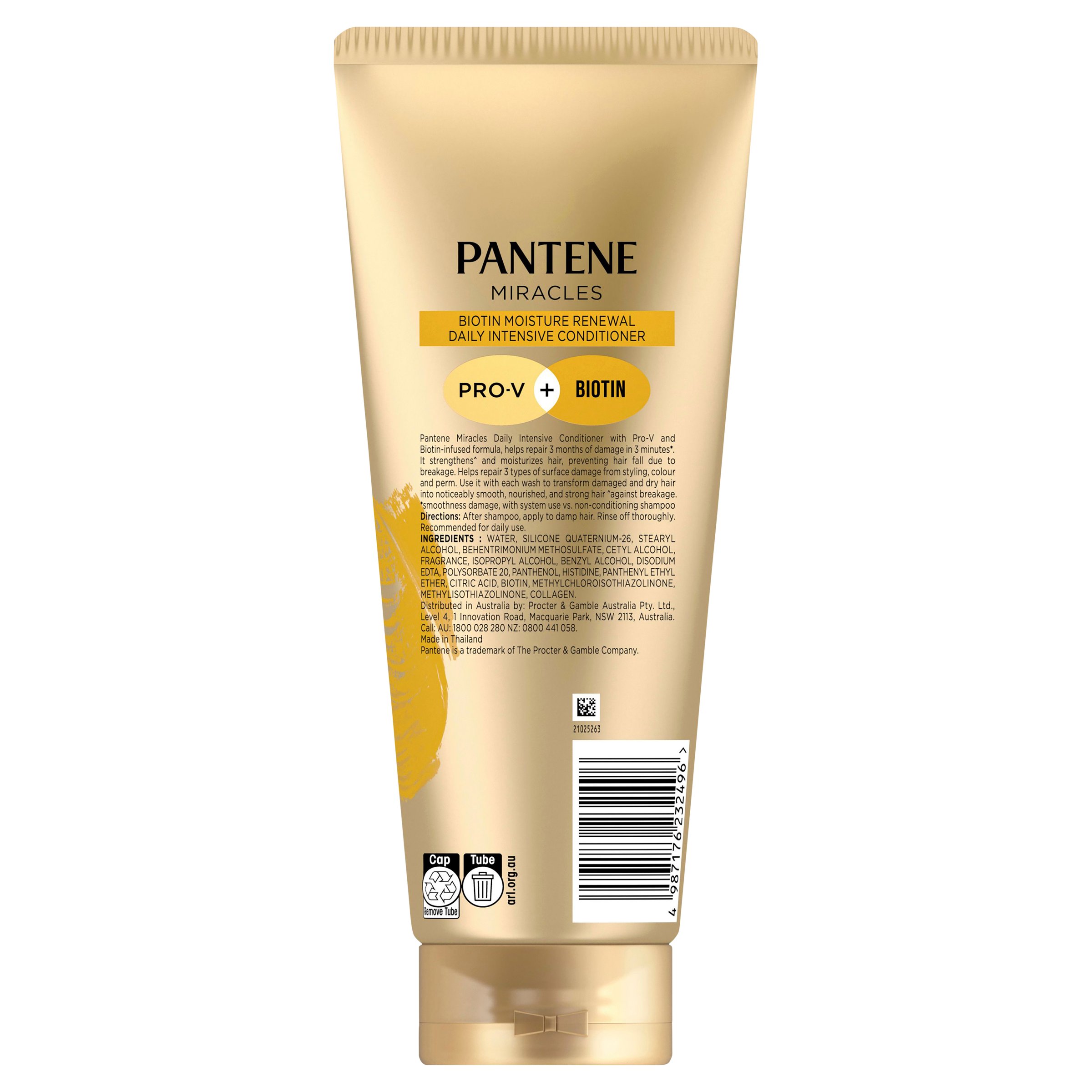 Pantene 3 Minute Miracle Biotin Daily Moisture Renew Conditioner 350ml - Image 2