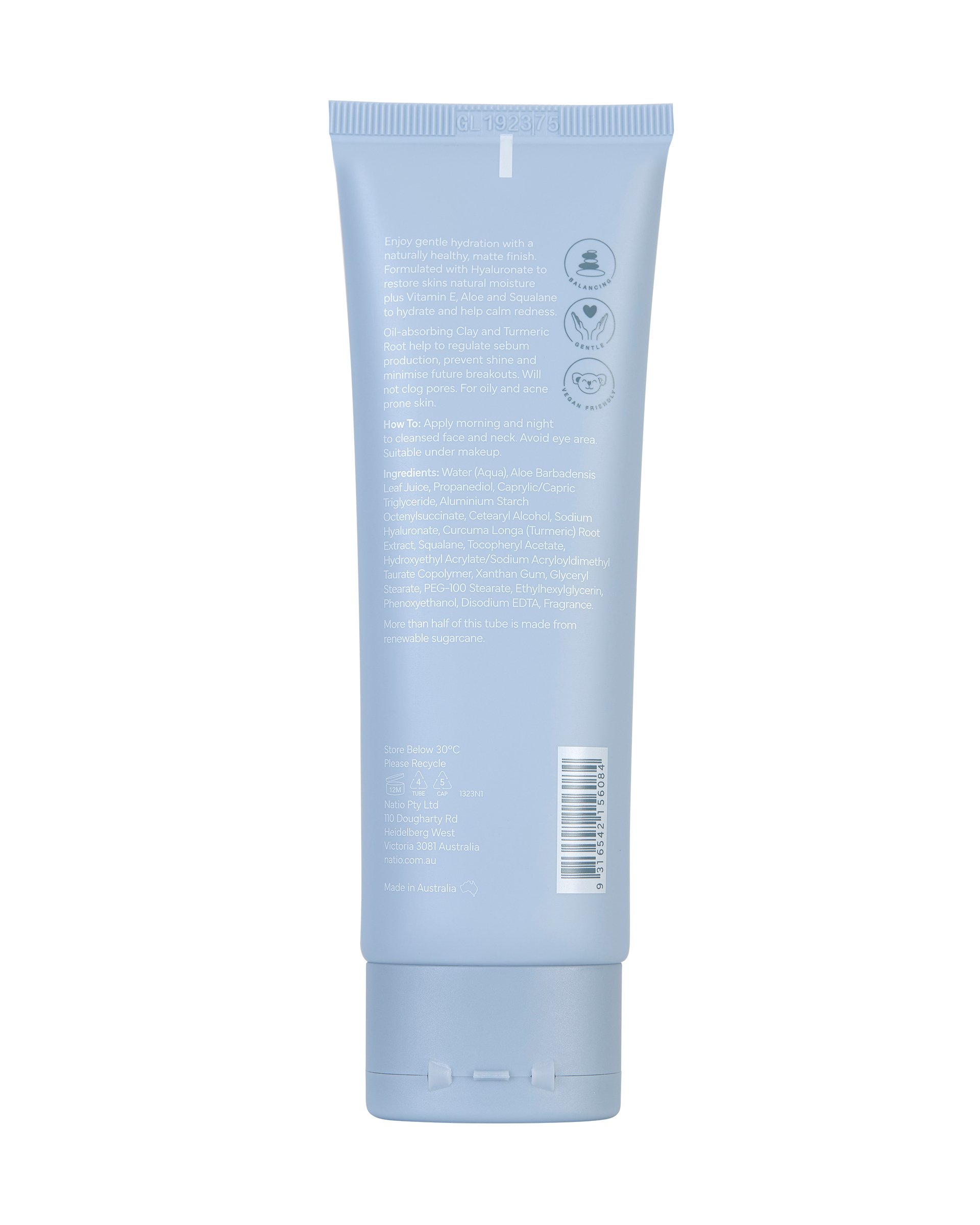 Natio Clear Shine Control Face Moisturiser 125ml - Image 2