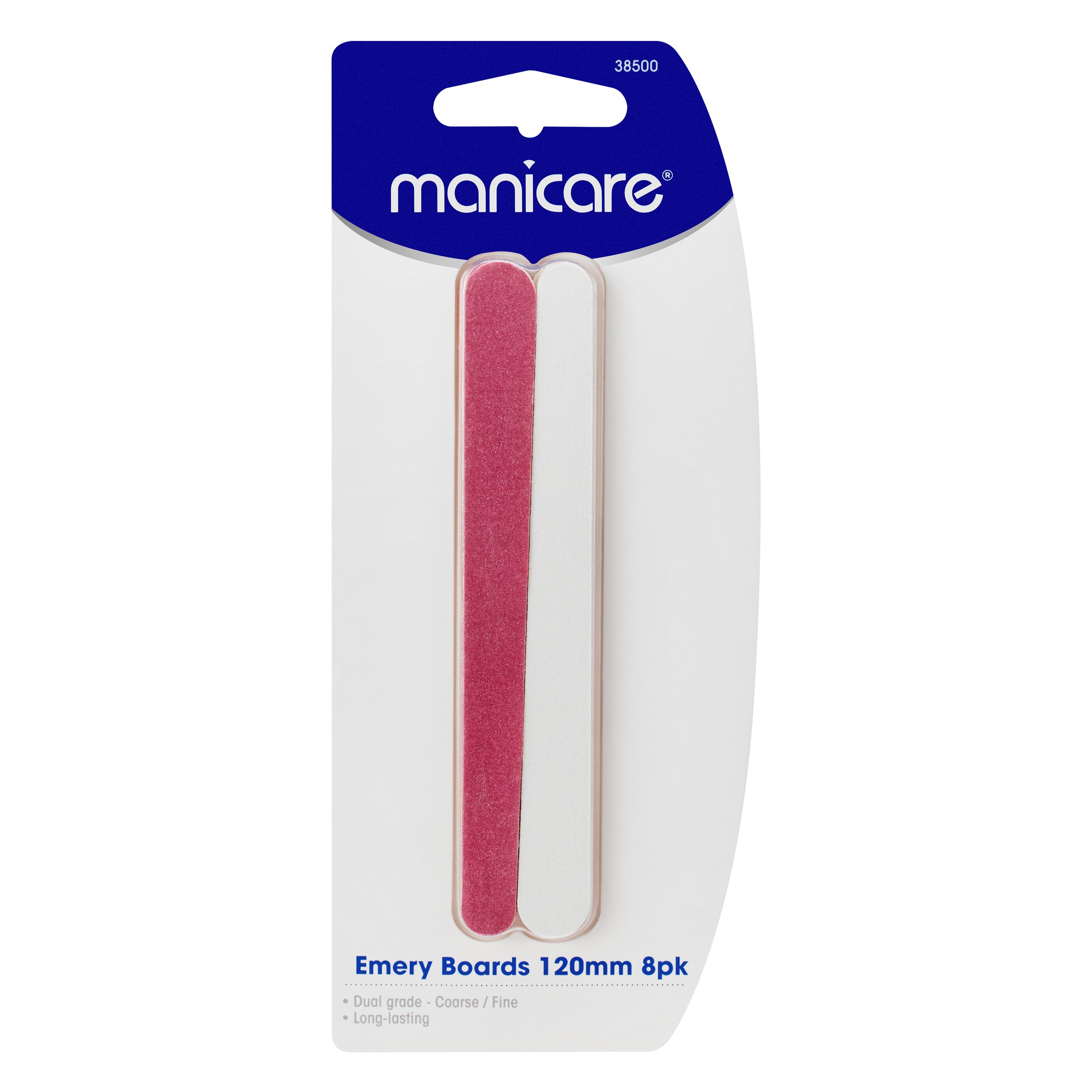 Manicare Emery Boards Coarse/Fine 120mm - 8 pack - Image 1