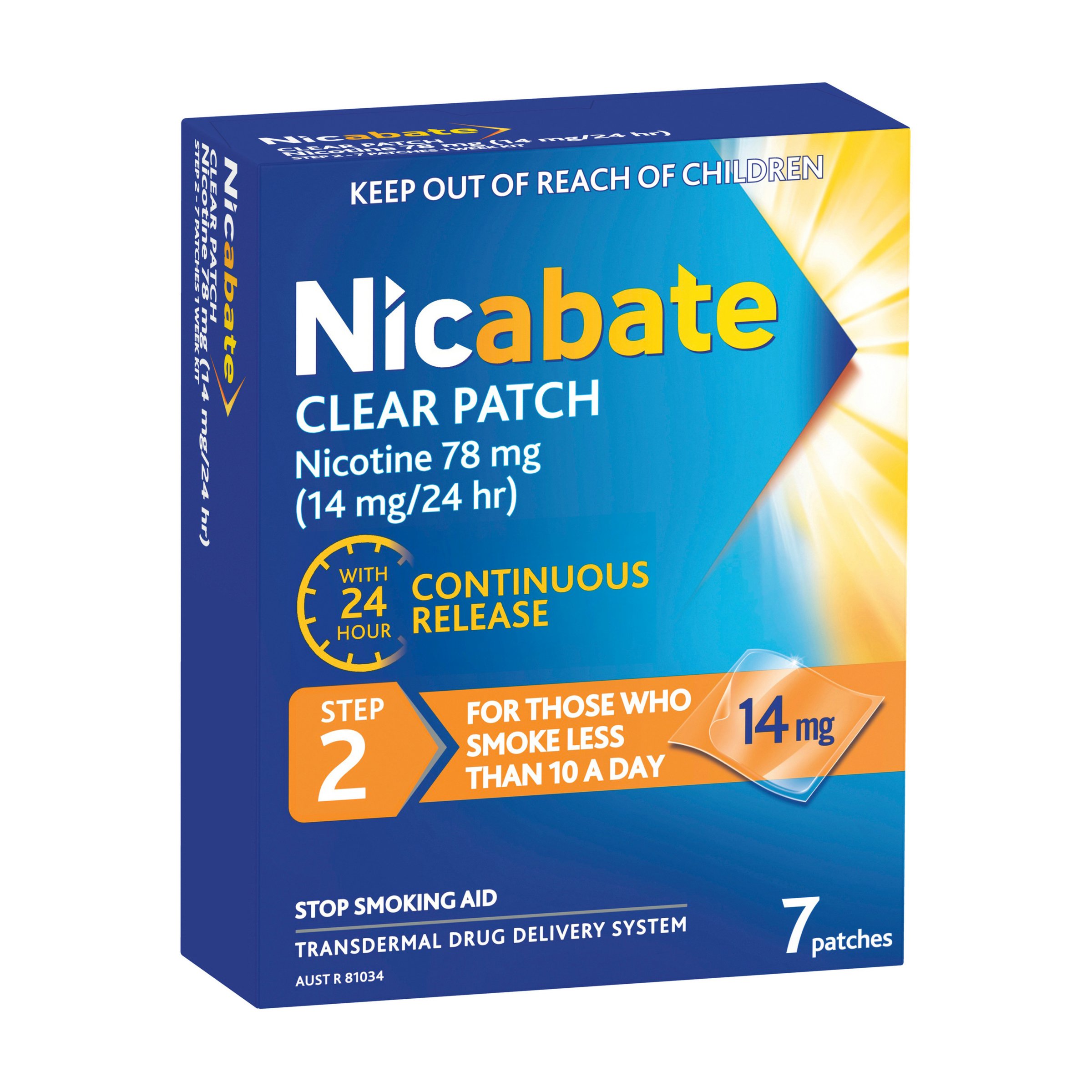 Nicabate Clear Patch 14mg Step 2 - 7 patches - Image 10