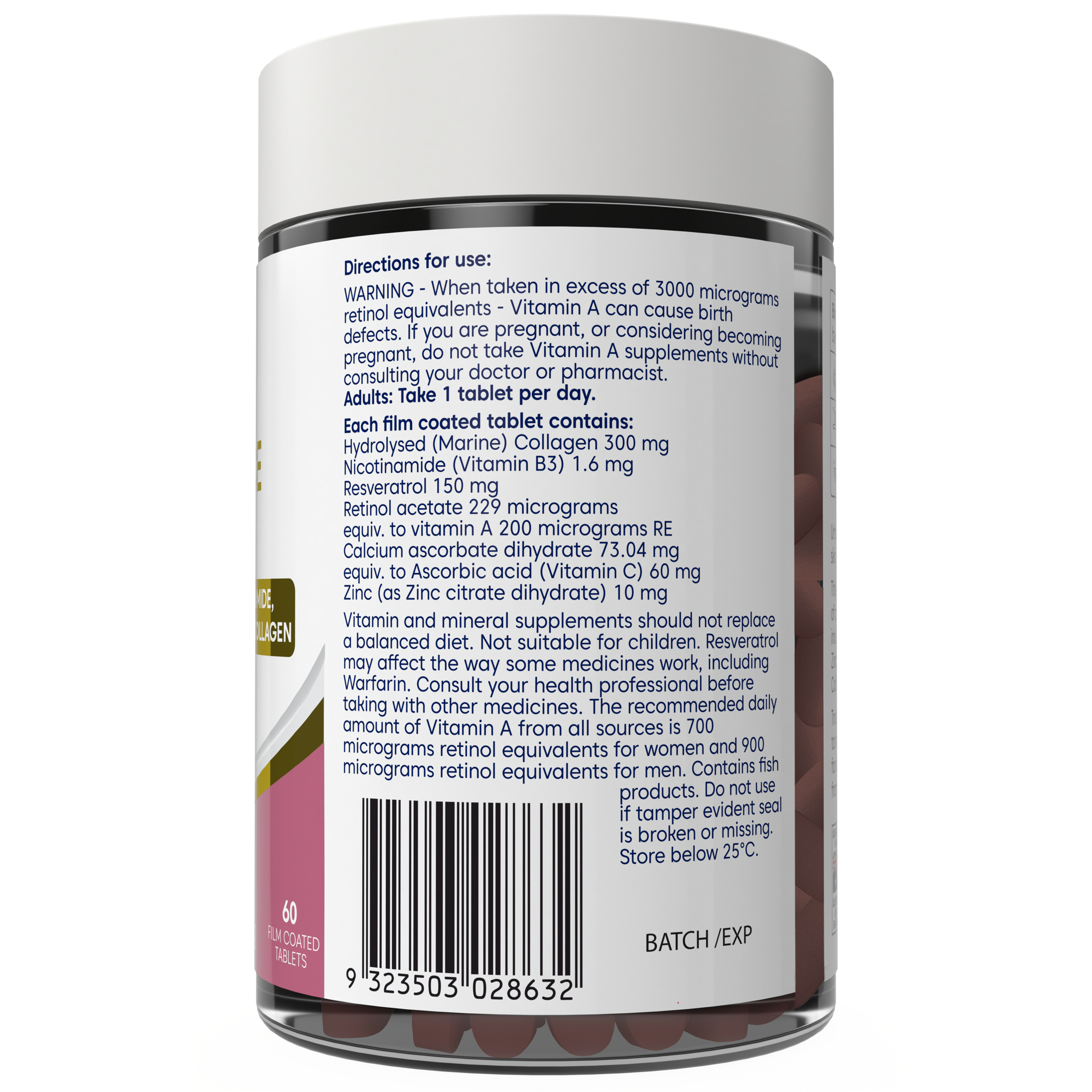 Bioglan Skin Radiance + Collagen 60 tablets - Image 3