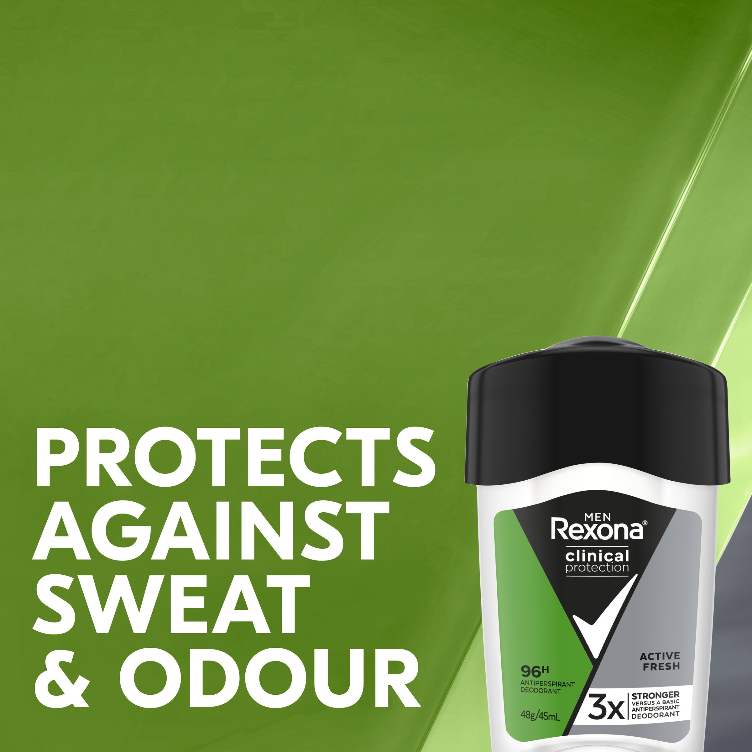 Rexona Men Clinical Protection Active Fresh 96Hr Anti-Perspirant Cream 45ml - Image 3
