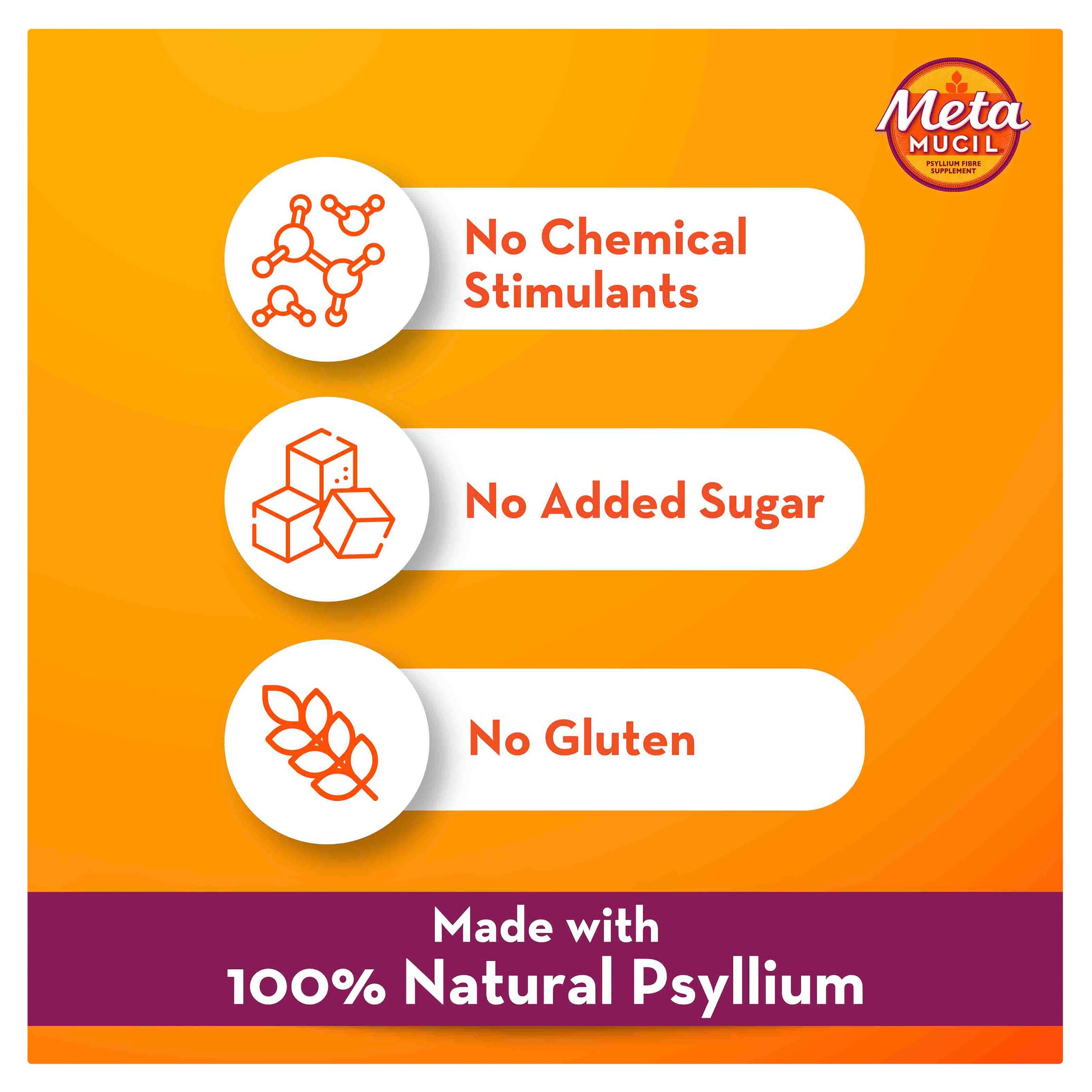 Metamucil Powder Natural Granular 504g - 72 doses - Image 6