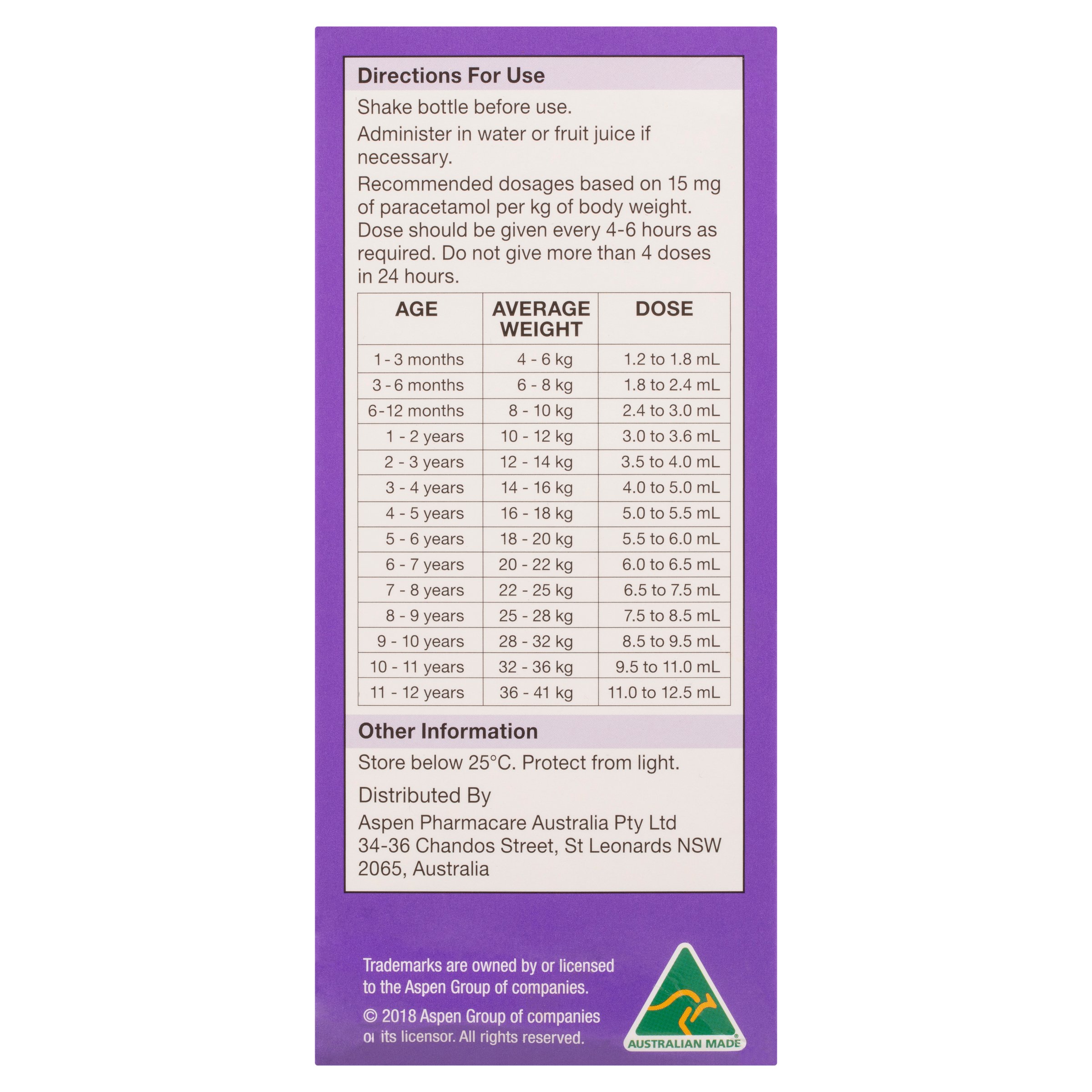 Dymadon Paracetamol for Kids 2-12 Years Strawberry 200ml - Image 2