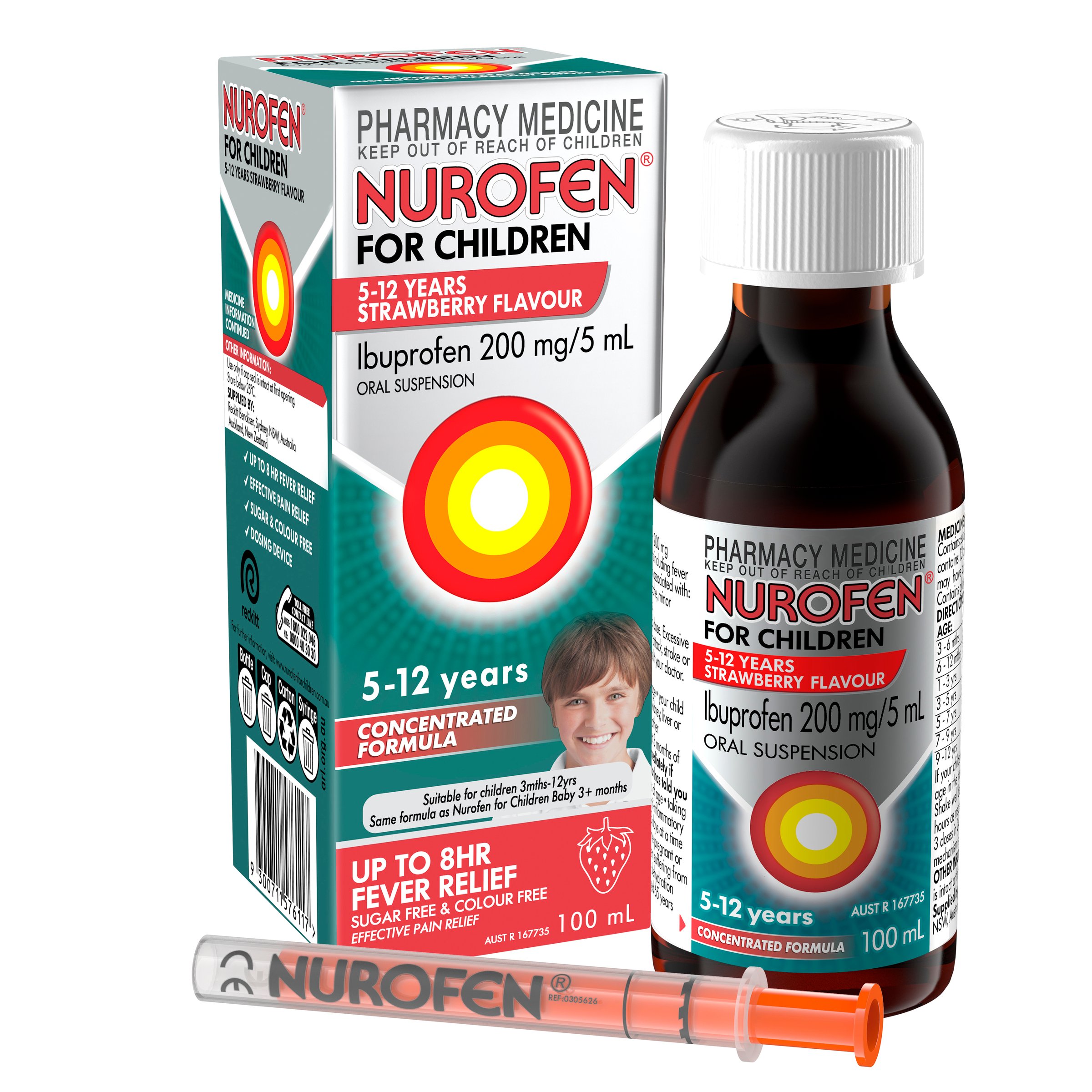 Nurofen For Children 5-12 Years Strawberry 100ml - Image 9
