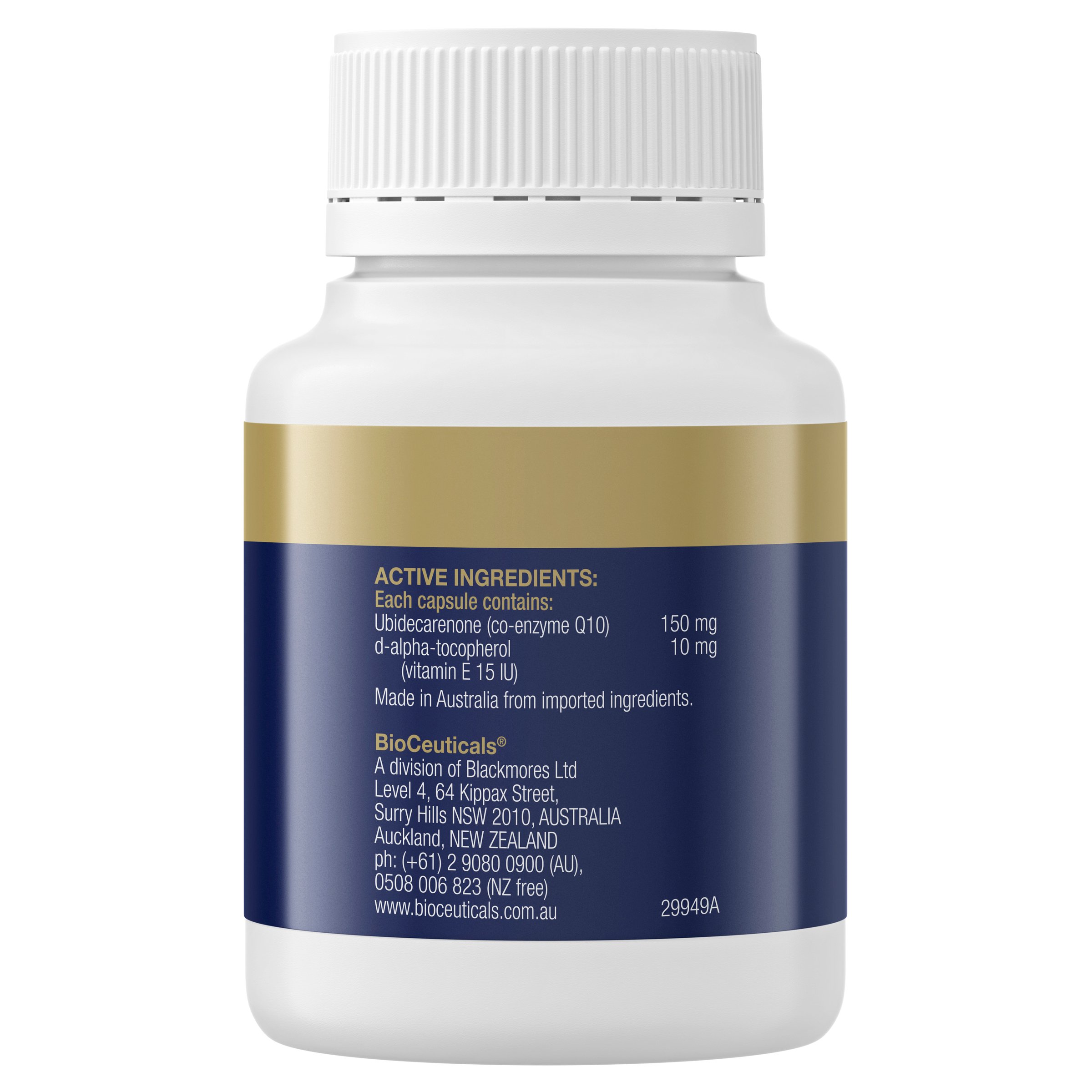 BioCeuticals CoQ10 Excel 150mg - 60 soft capsules - Image 2
