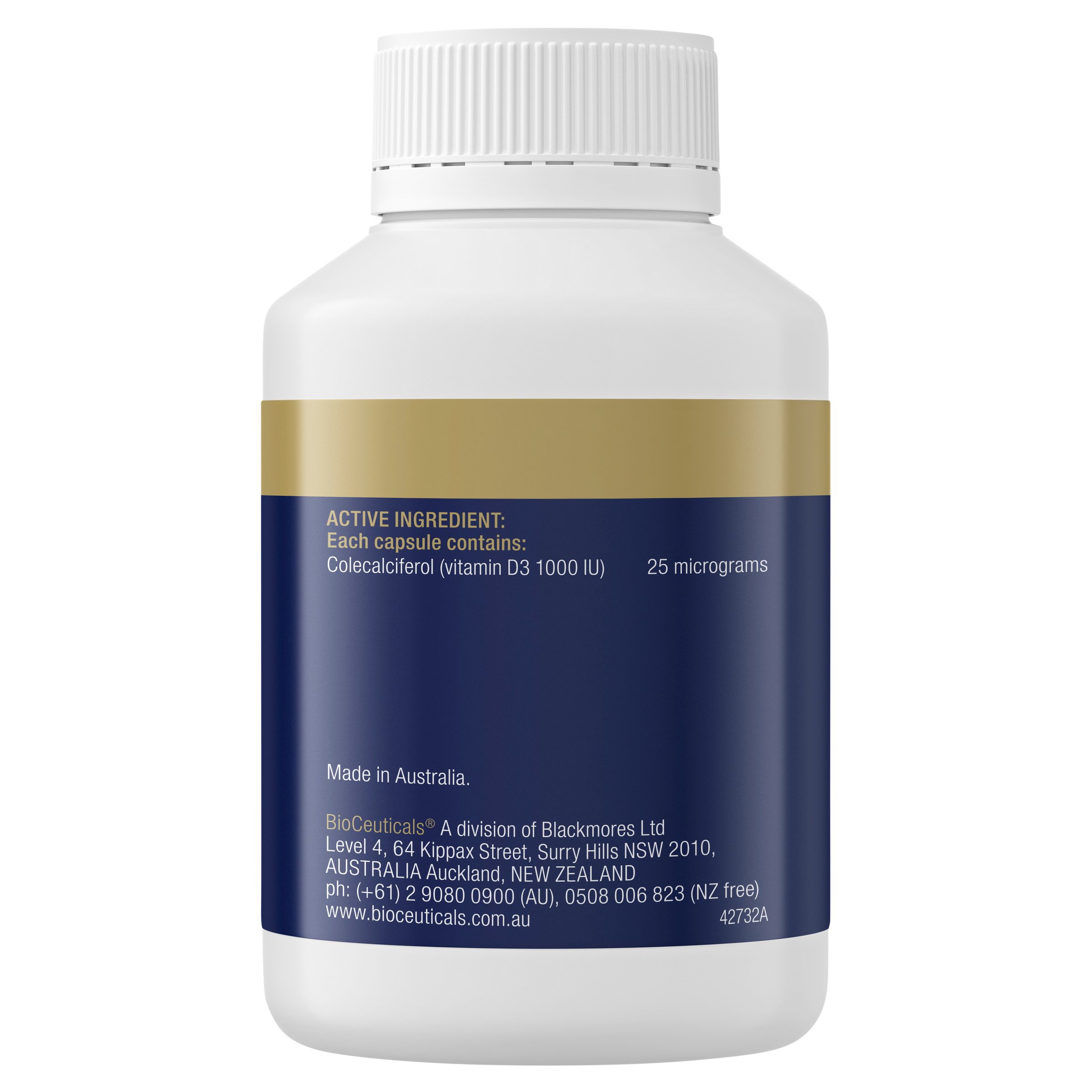 BioCeuticals D3 - 240 capsules - Image 3