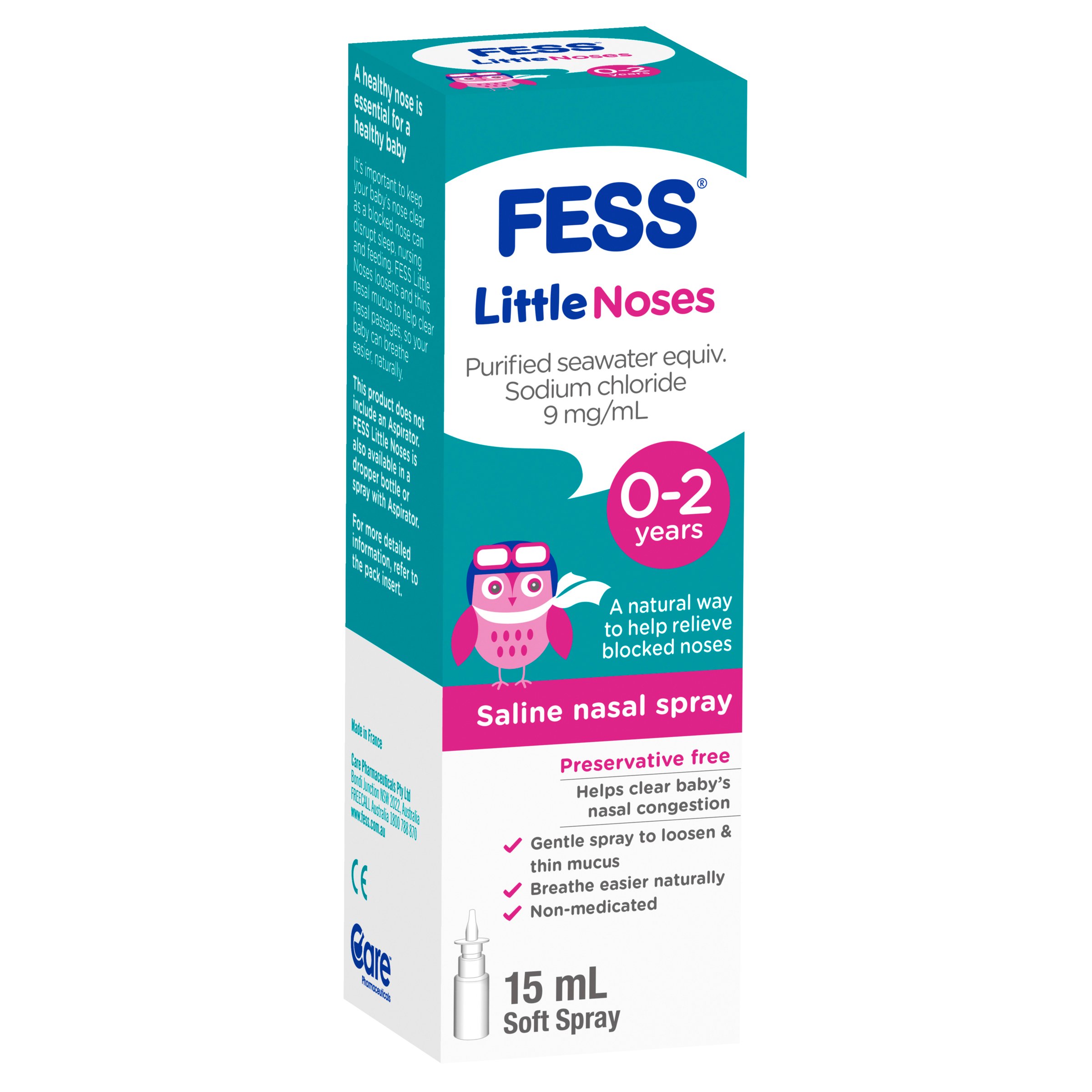 Fess Little Noses Saline Nasal Spray 15ml - Image 14