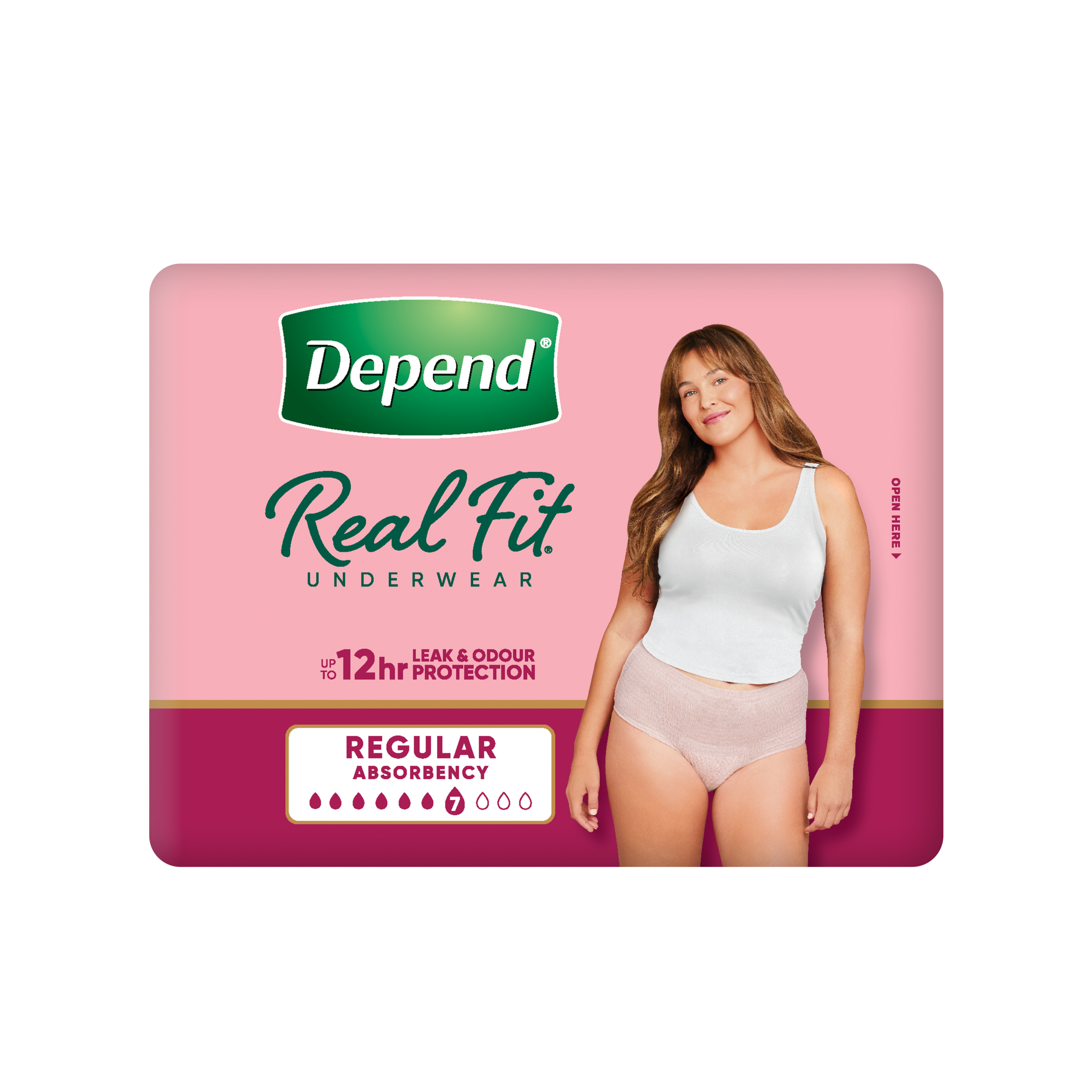 Depend Underwear RealFit Female Medium 8 pack - Image 3
