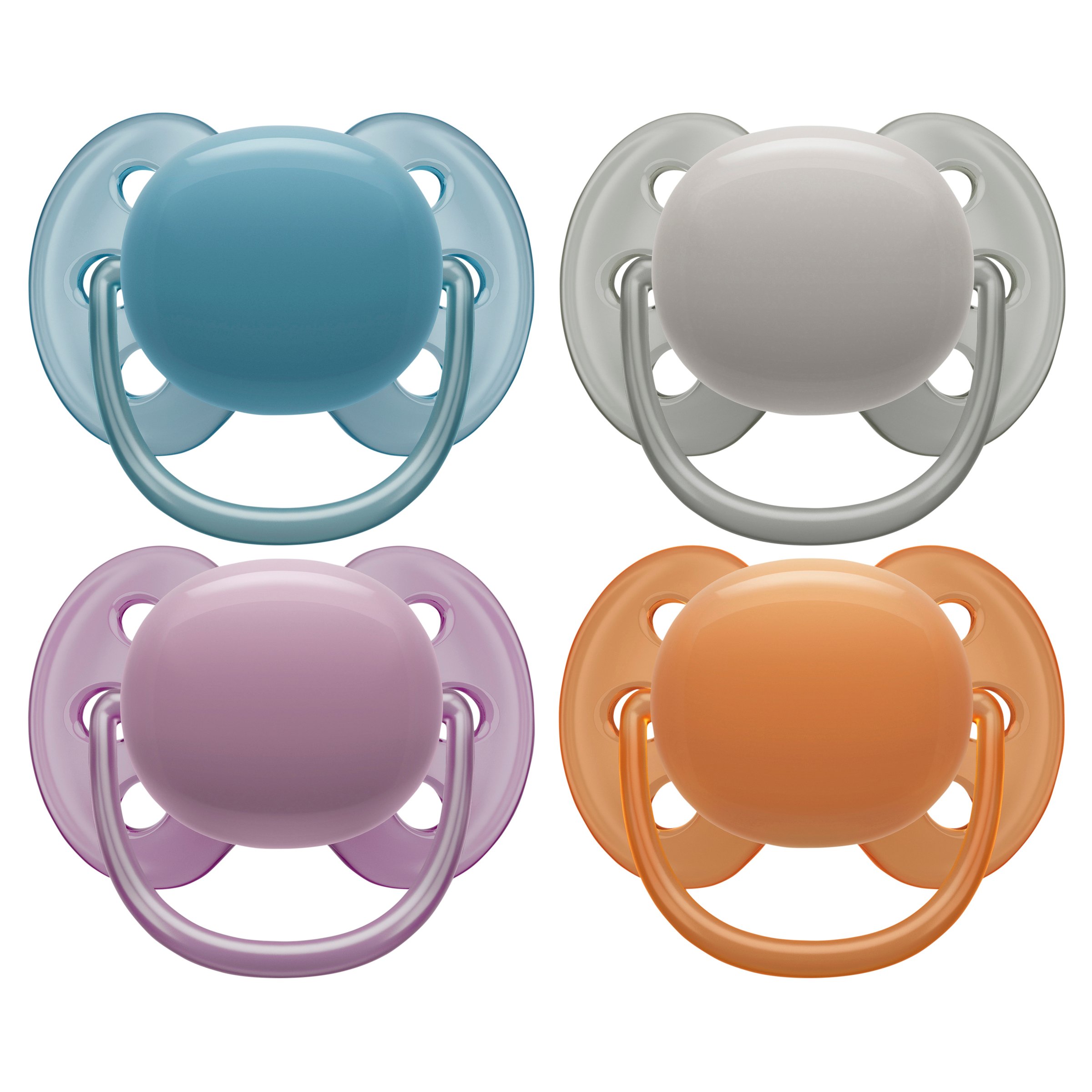 Avent Soft Soother Plain Mixed, 6-18 Months SCF091/34 - 2 pack - Image 3