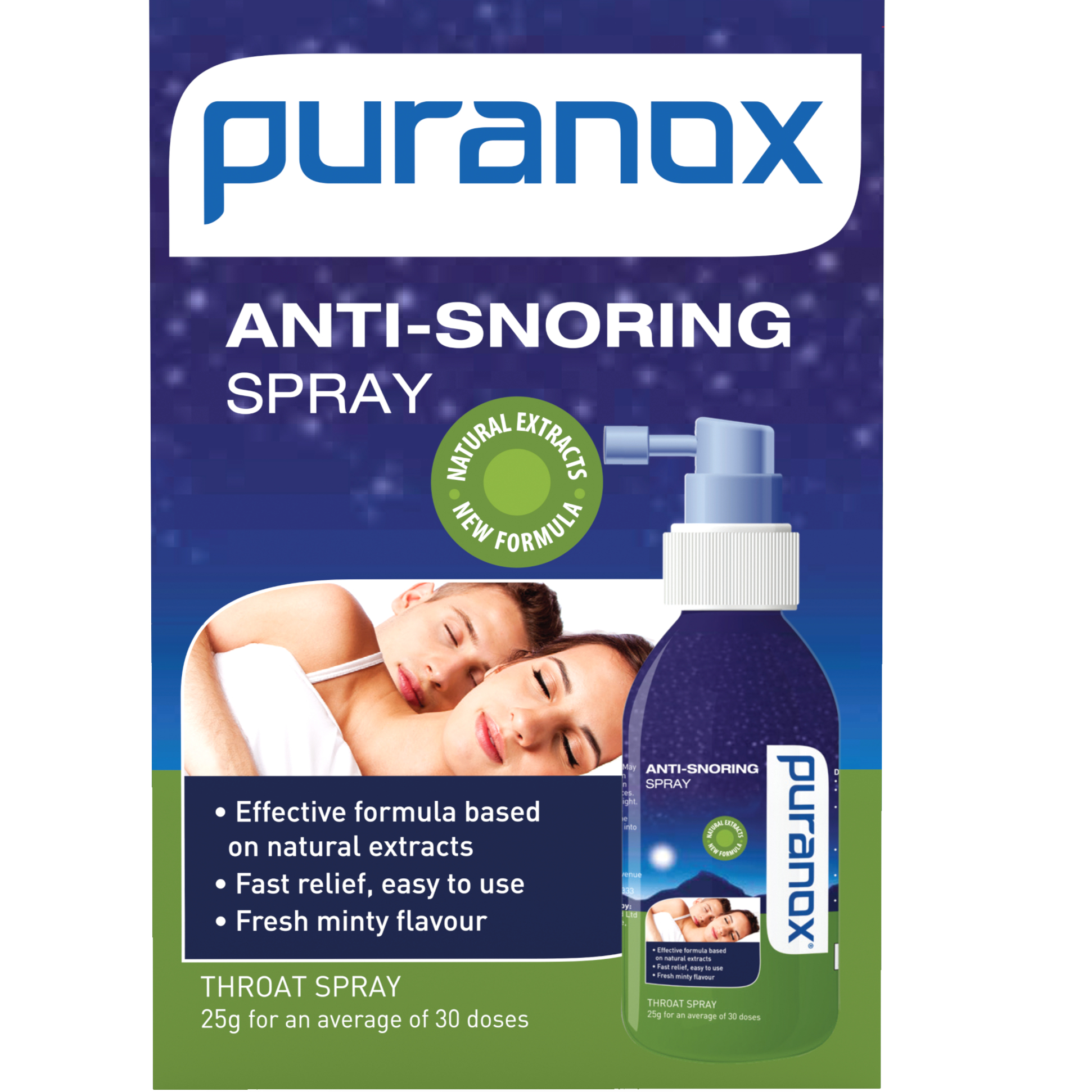 Puranox Anti Snoring Spray 25g - Image 1
