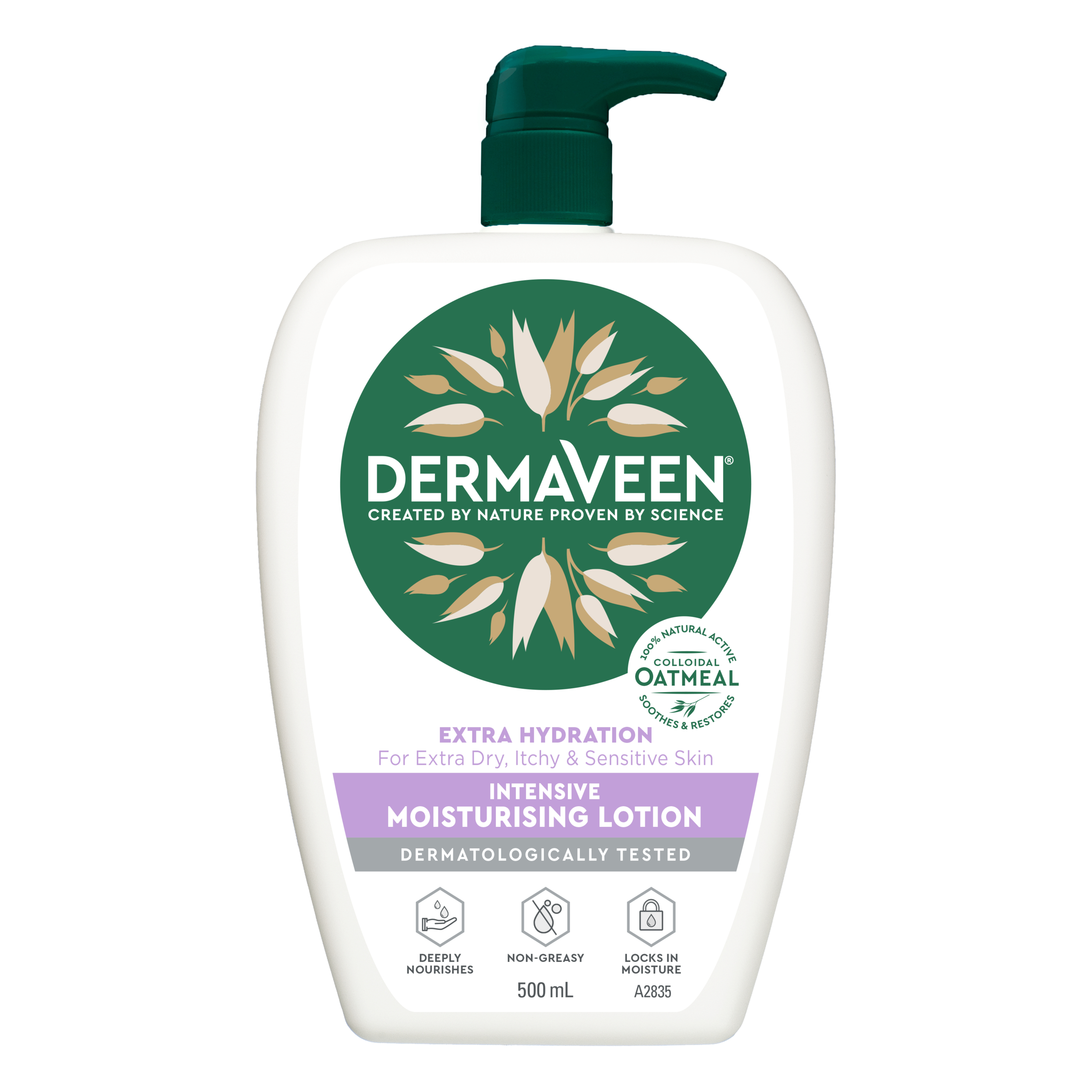 DermaVeen Extra Intensive Moisturising Lotion 500ml - Image 1