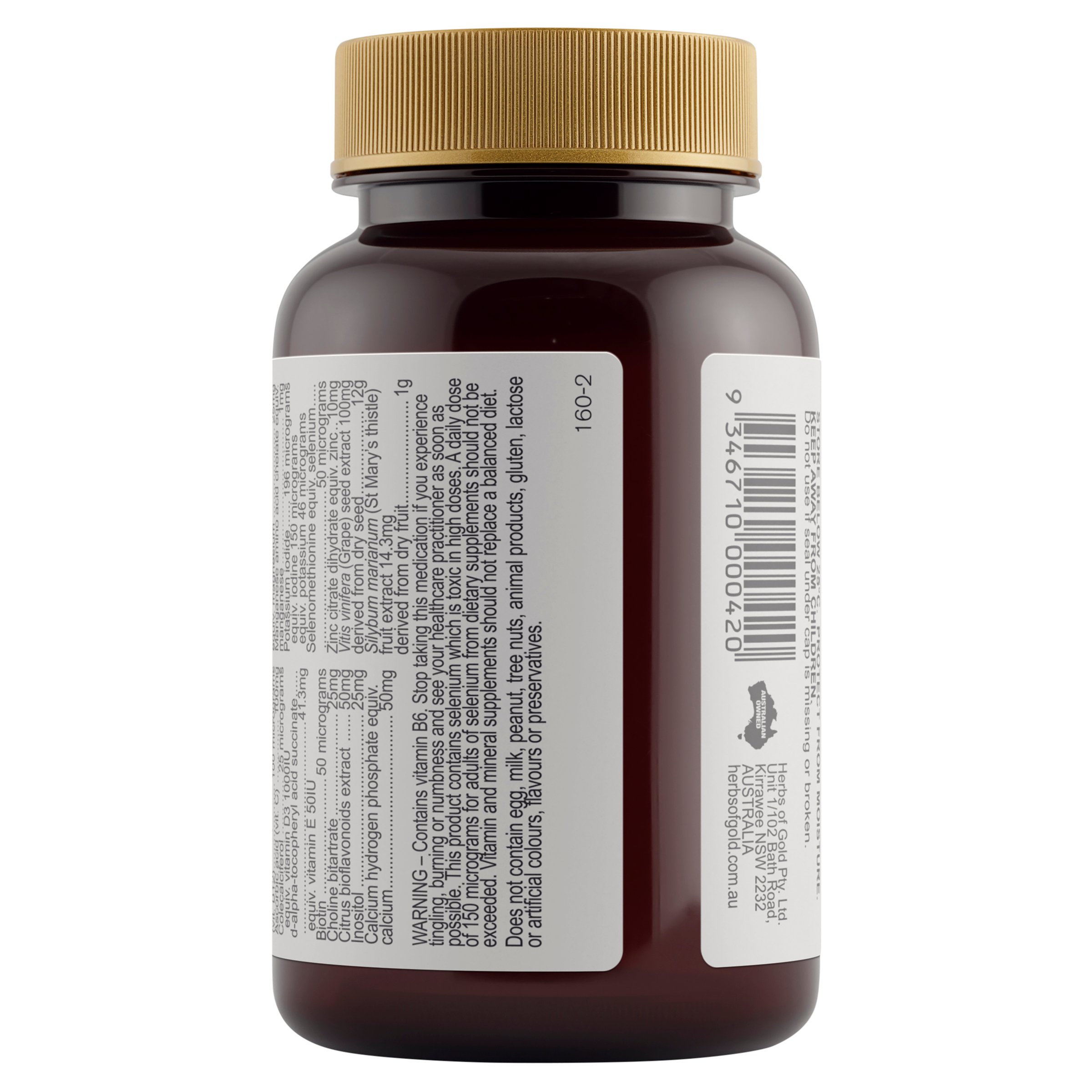 Herbs of Gold Women's Multi Plus Grapeseed 30 tablets - Image 3