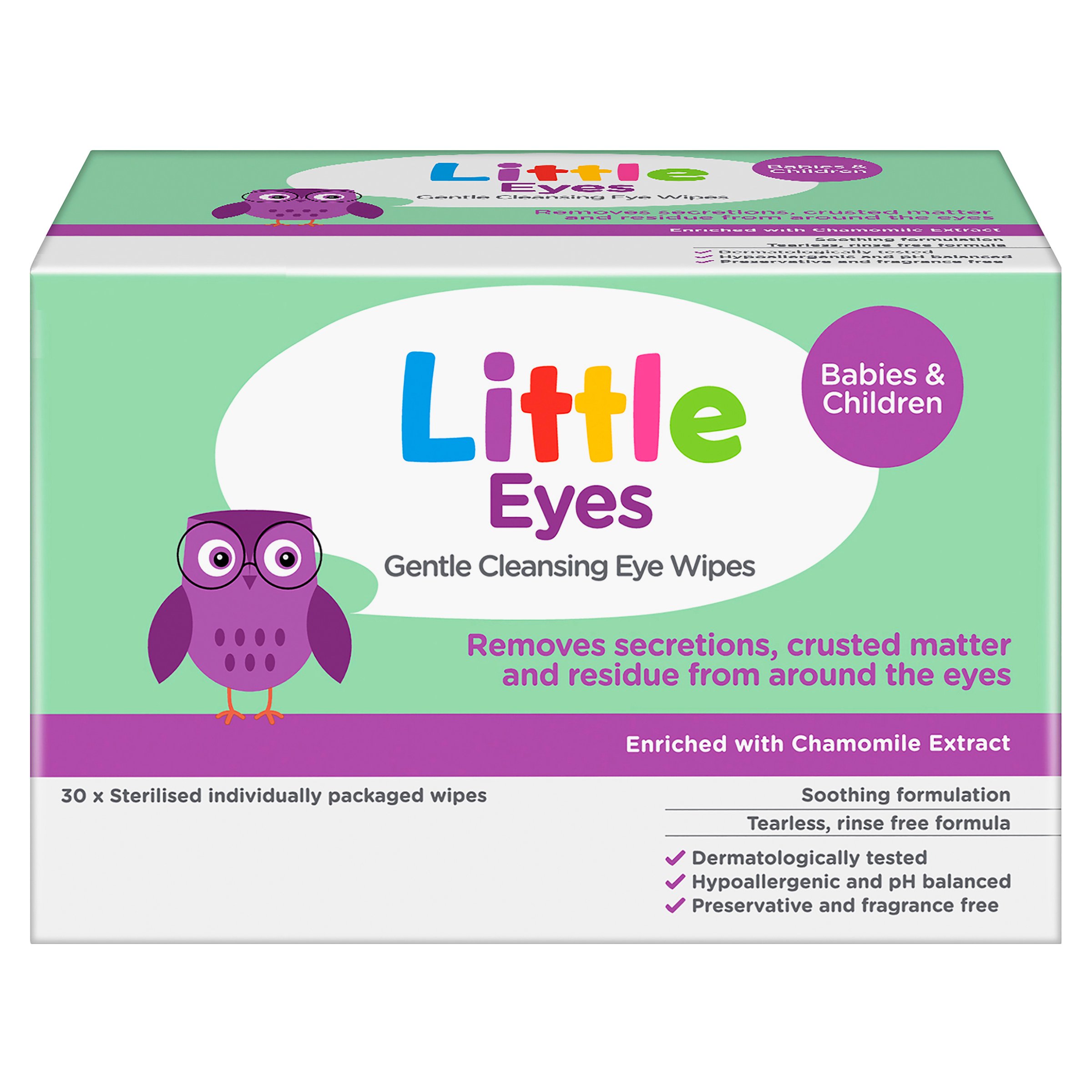 Little Eyes Gentle Cleansing Wipes For Babies & Children 30 wipes - Image 1