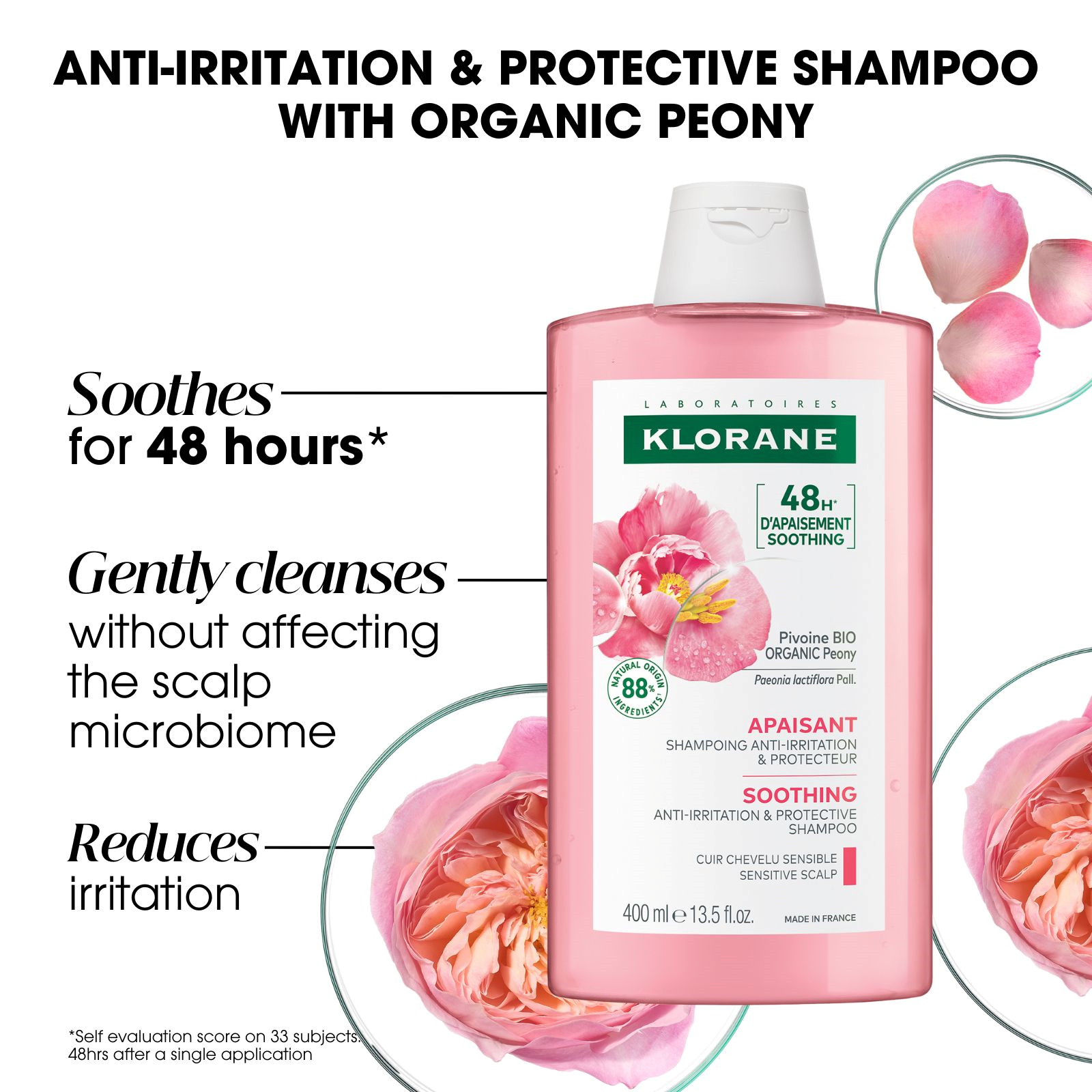 Klorane Shampoo With Peony 400ml - Image 6