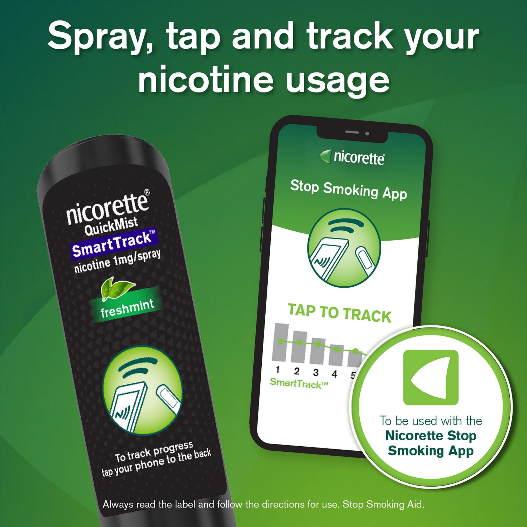 Nicorette Quick Mist Smart Track Duo 2 pack - Image 3