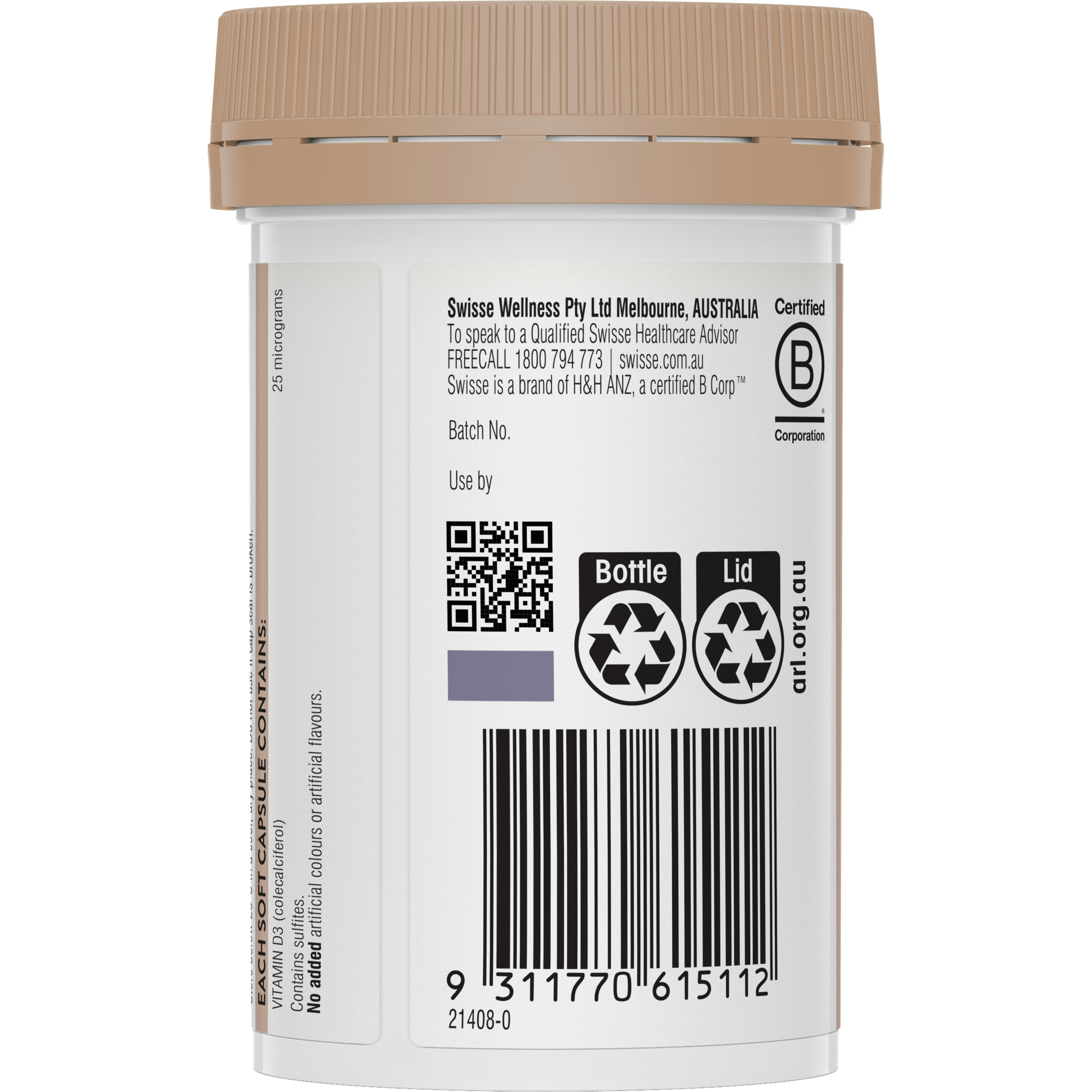 Swisse Ultiboost Vitamin D 250 capsules - Image 3
