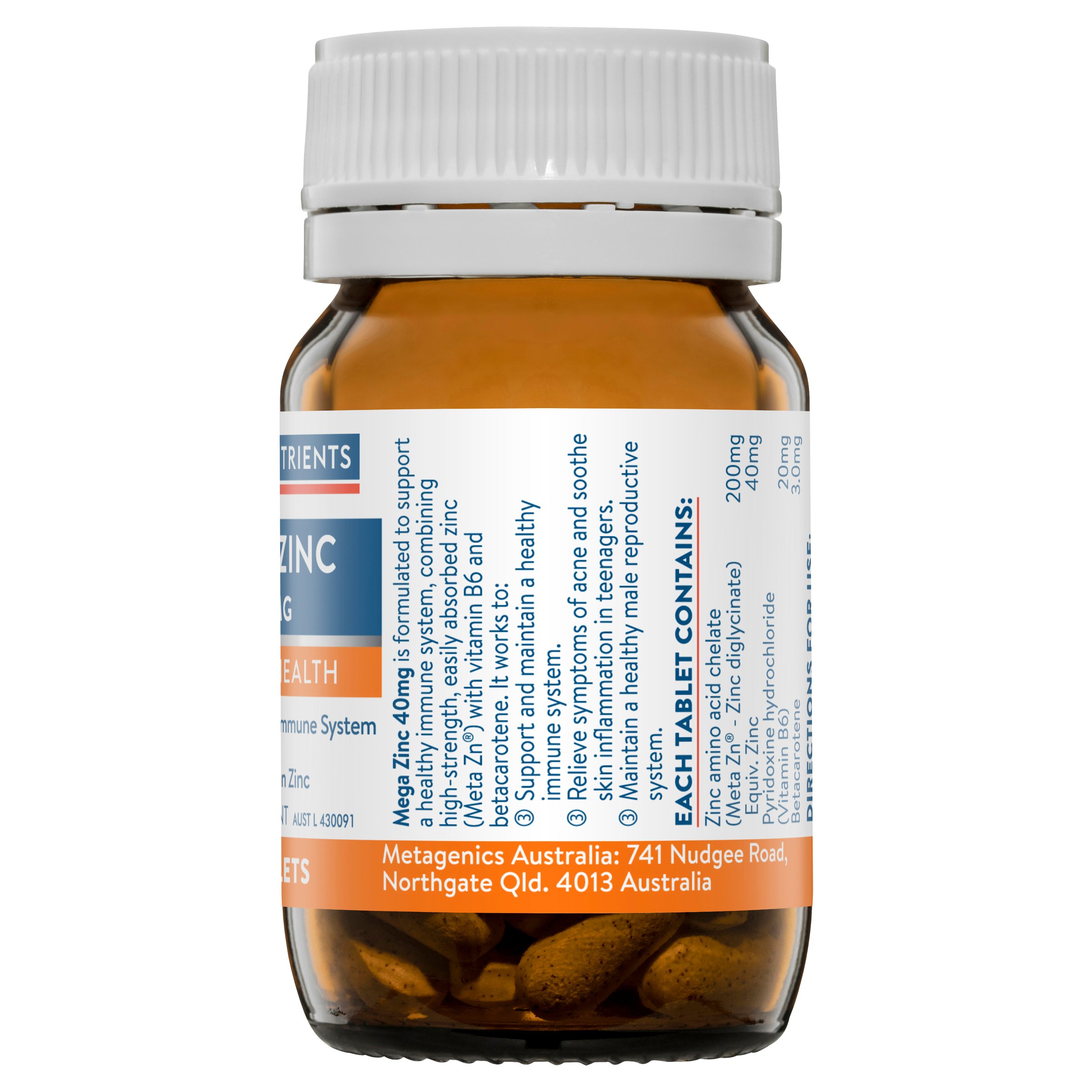 Ethical Nutrients Mega Zinc 40mg - 60 tablets - Image 4