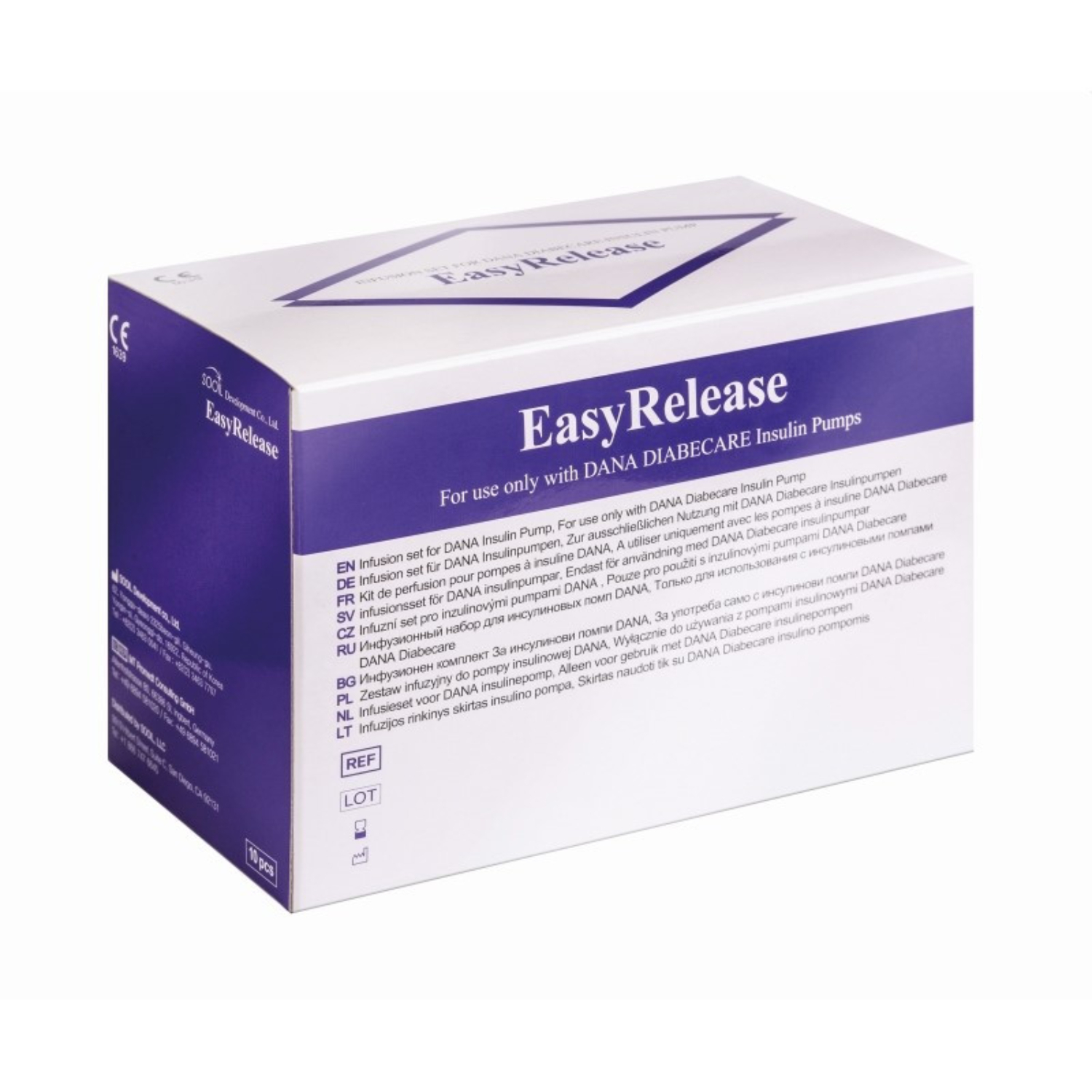 DANA Easy Release Infusion Set (4.5mm/60cm) x 10
