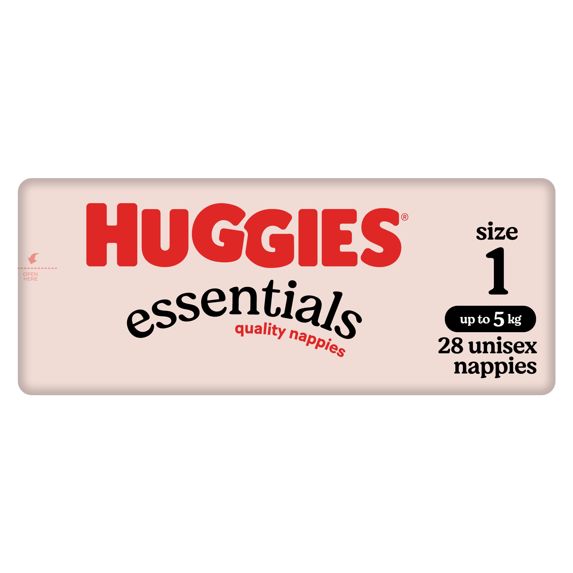Huggies Nappies Essentials New Born 28 pack - Image 3