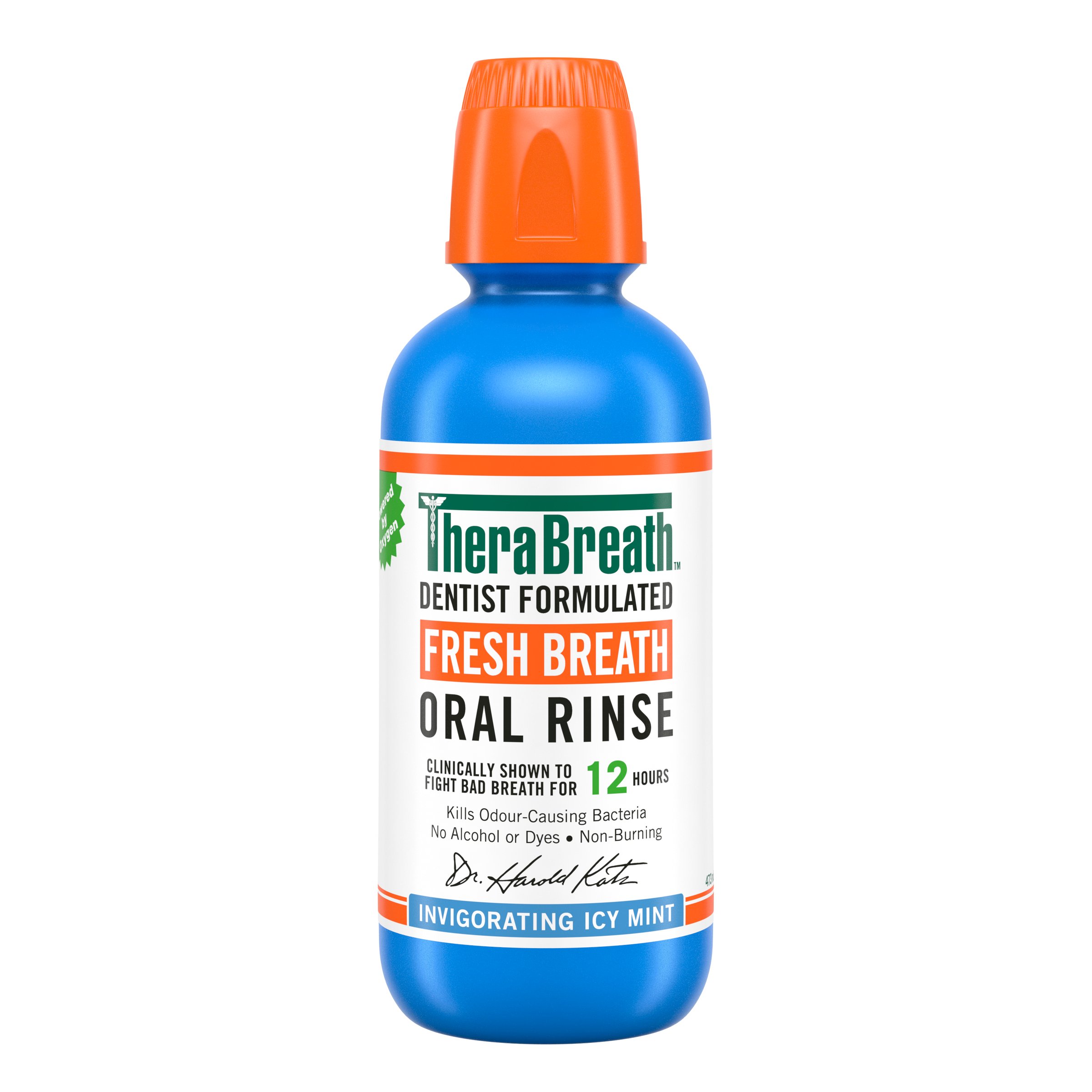 TheraBreath Oral Rinse Icy Mint 473ml - Image 1