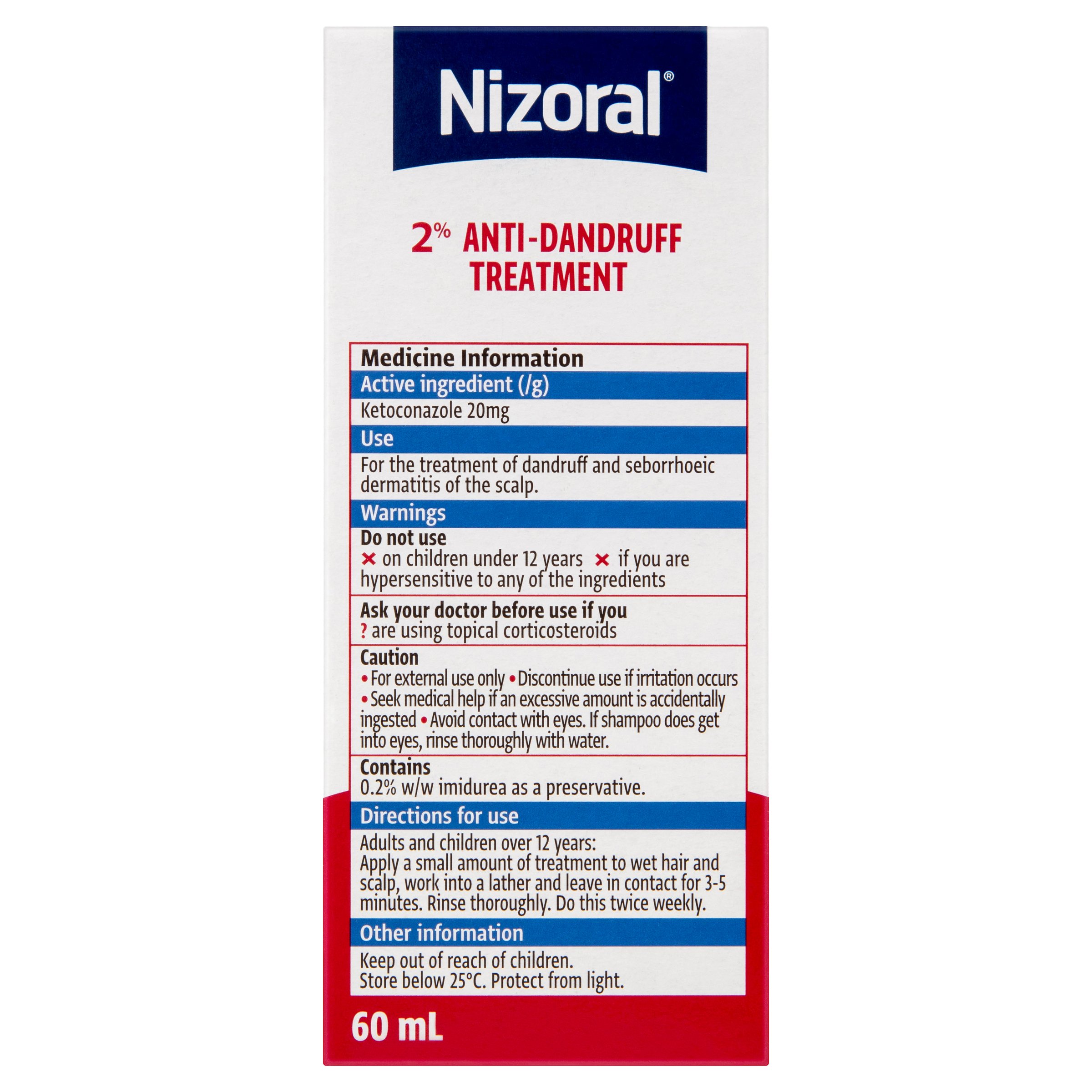 Nizoral 2% Anti-Dandruff Treatment 60ml - Image 2