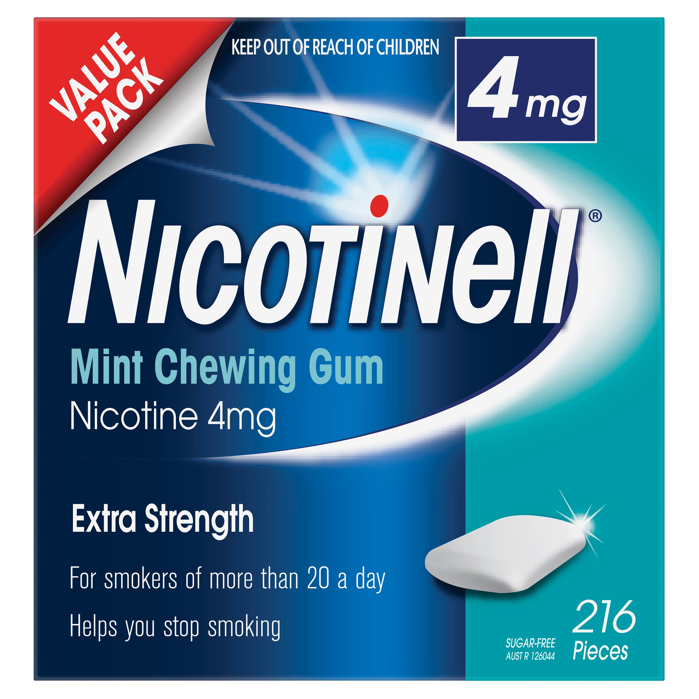 Nicotinell Mint Chewing Gum 4mg - 216 pieces - Image 1