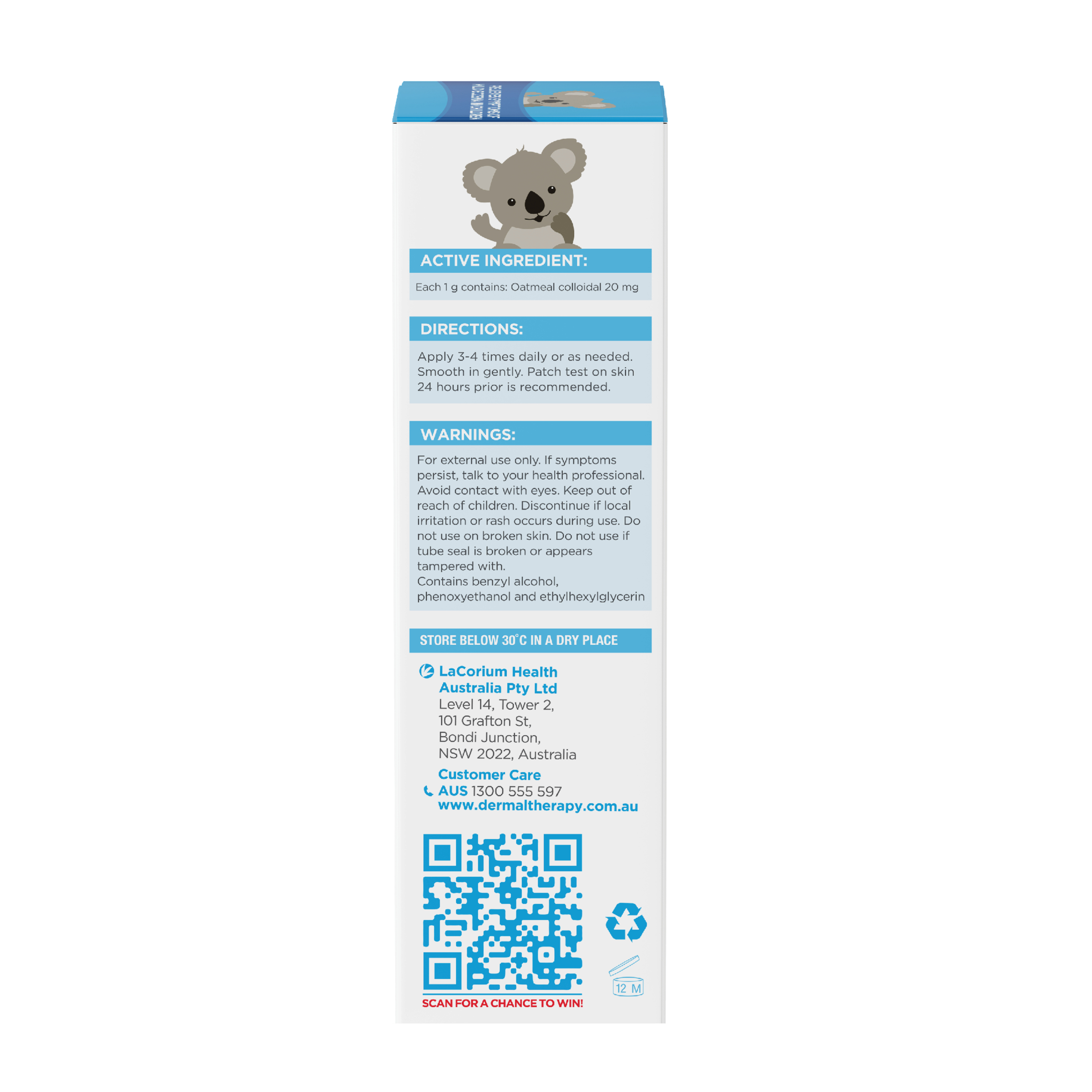 Dermal Therapy Little Bodies Eczema Moisturising Lotion Tube 175ml - Image 4
