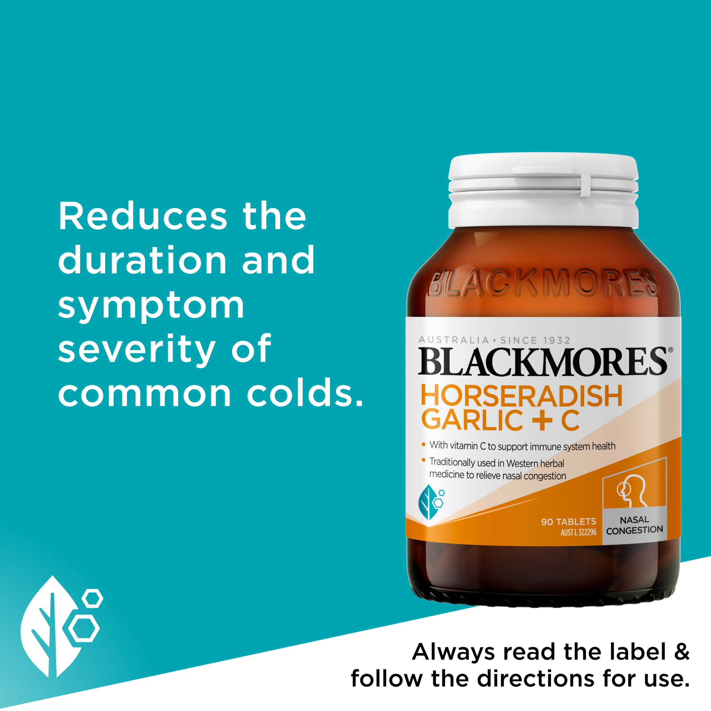 Blackmores Horseradish Garlic + C - 90 tablets - Image 6