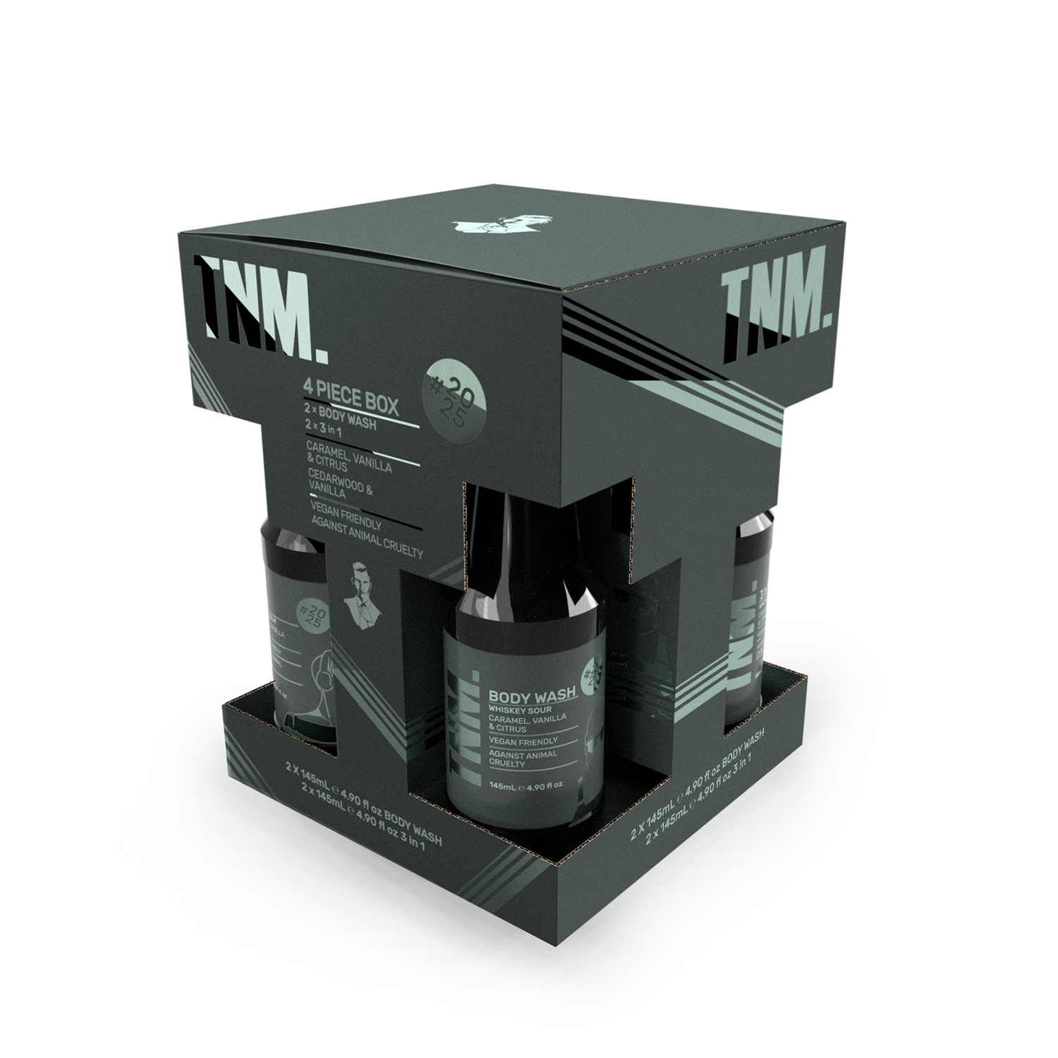The Nourished Man Gift Set 4 piece