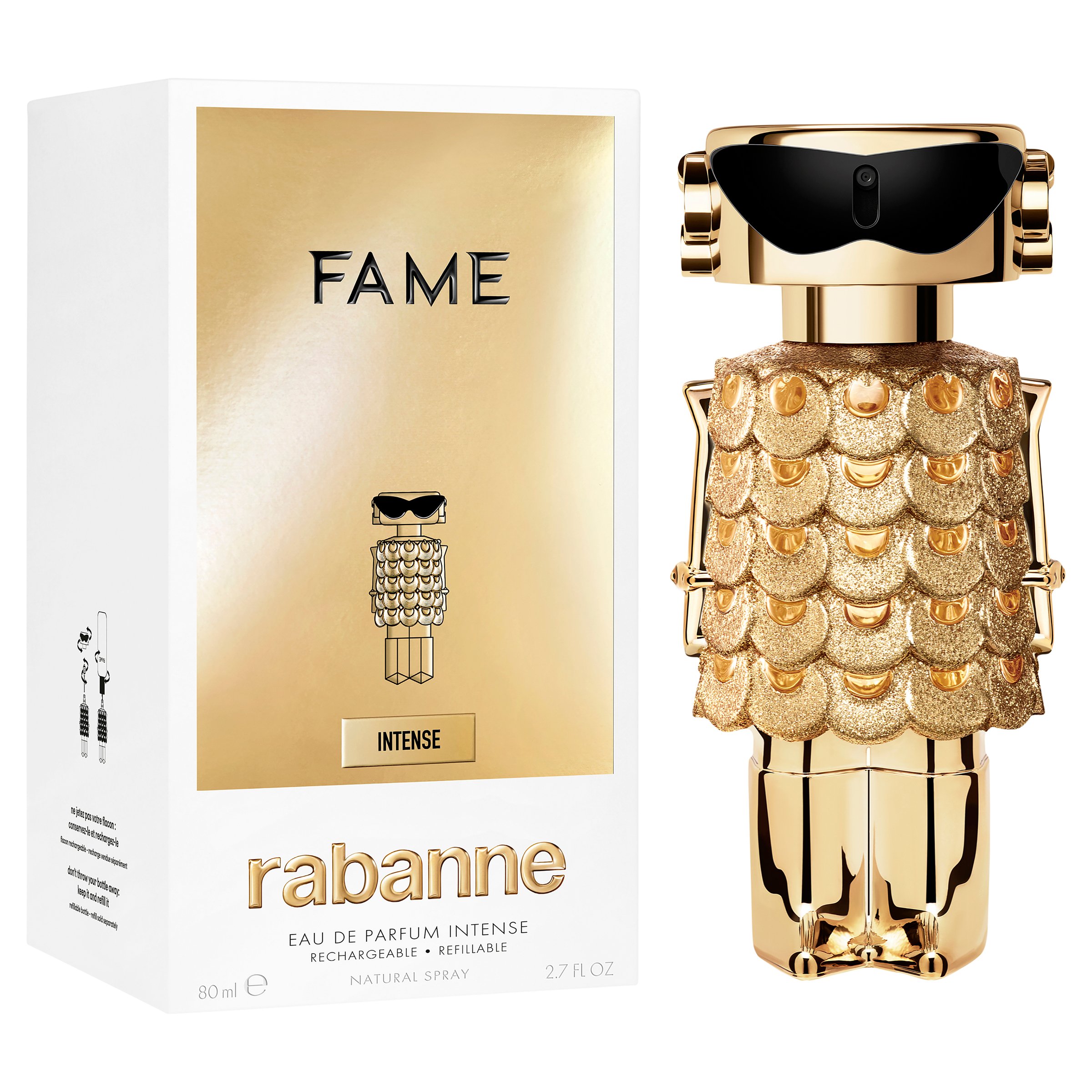 Rabanne Fame Intense EDP Refillable Spray 80ml - Image 2
