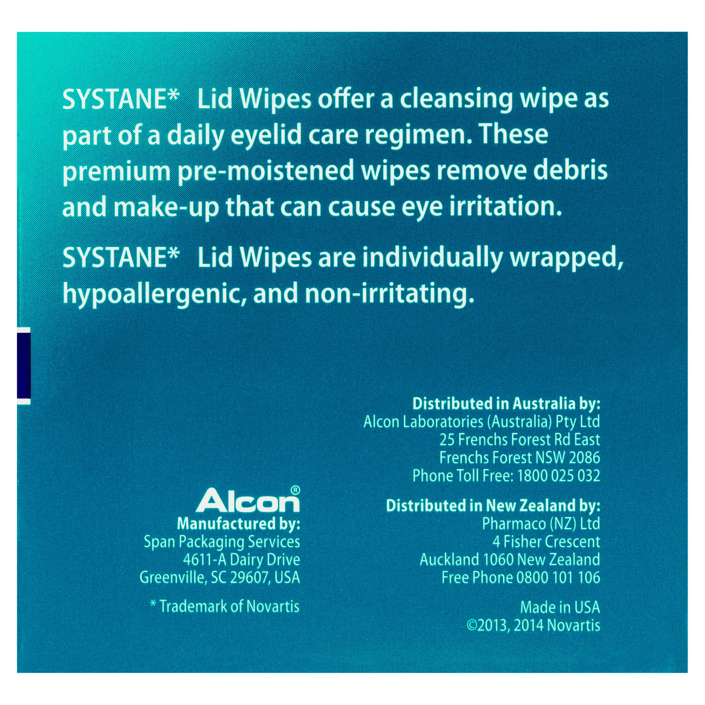 Systane Lid Wipes 30 pack - Image 4
