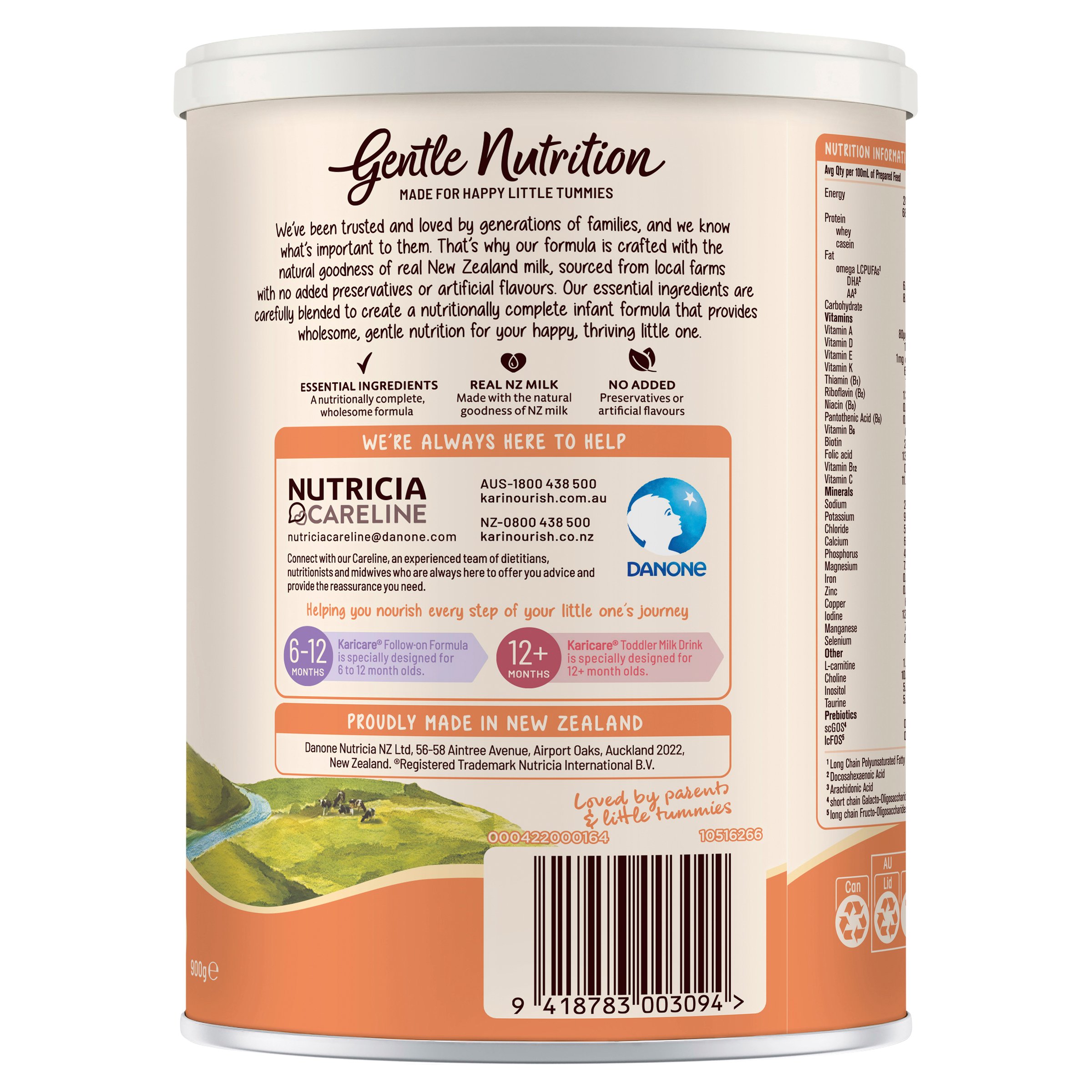 Karicare 1 Gentle Nutrition Infant Formula From 0 To 6 Months 900g - Image 3