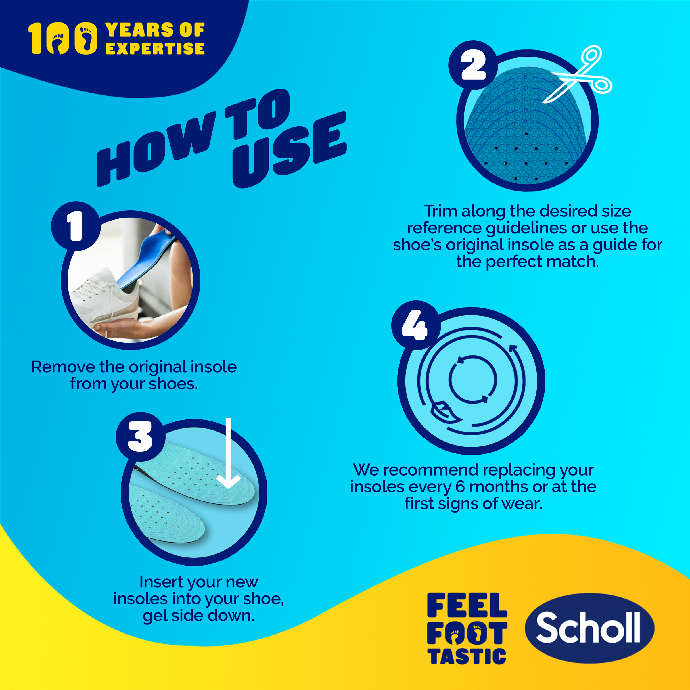 Dr.Scholl's Gel Activ Insole Work & Boot Large 1 each - Image 5