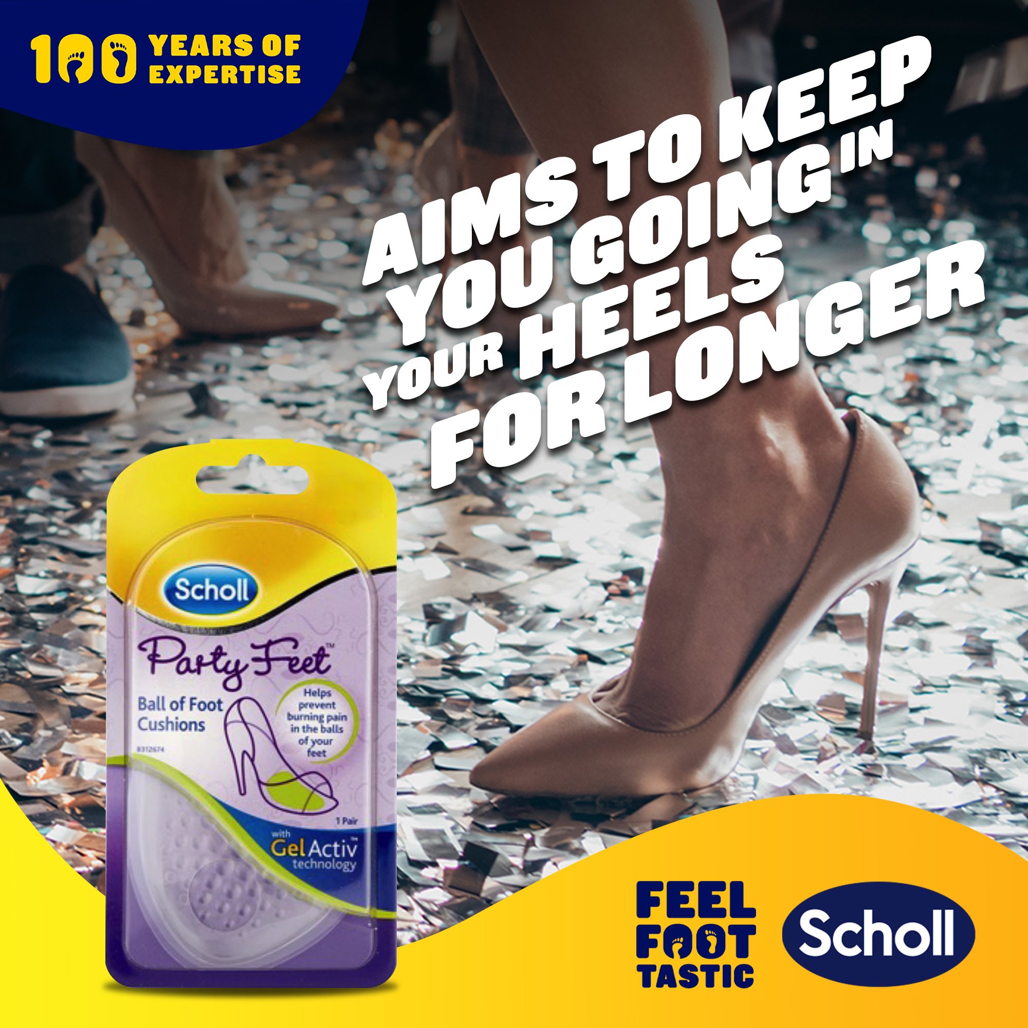 Scholl Party Feet Gel Cushions 1 pair - Image 7