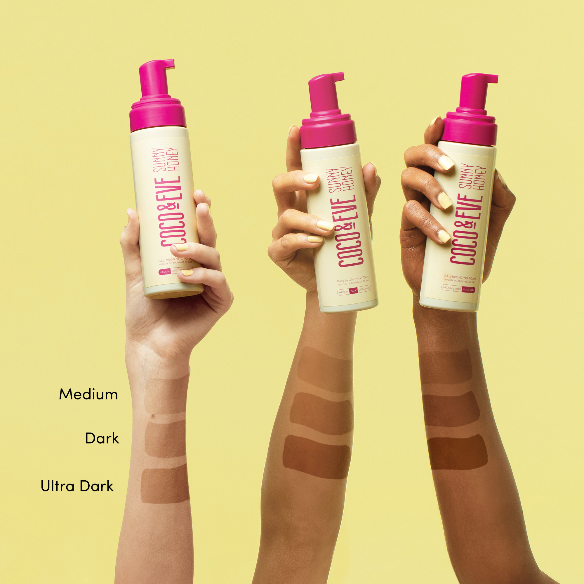 Coco & Eve Sunny Honey Bali Bronzing Foam Ultra Dark 200ml - Image 3