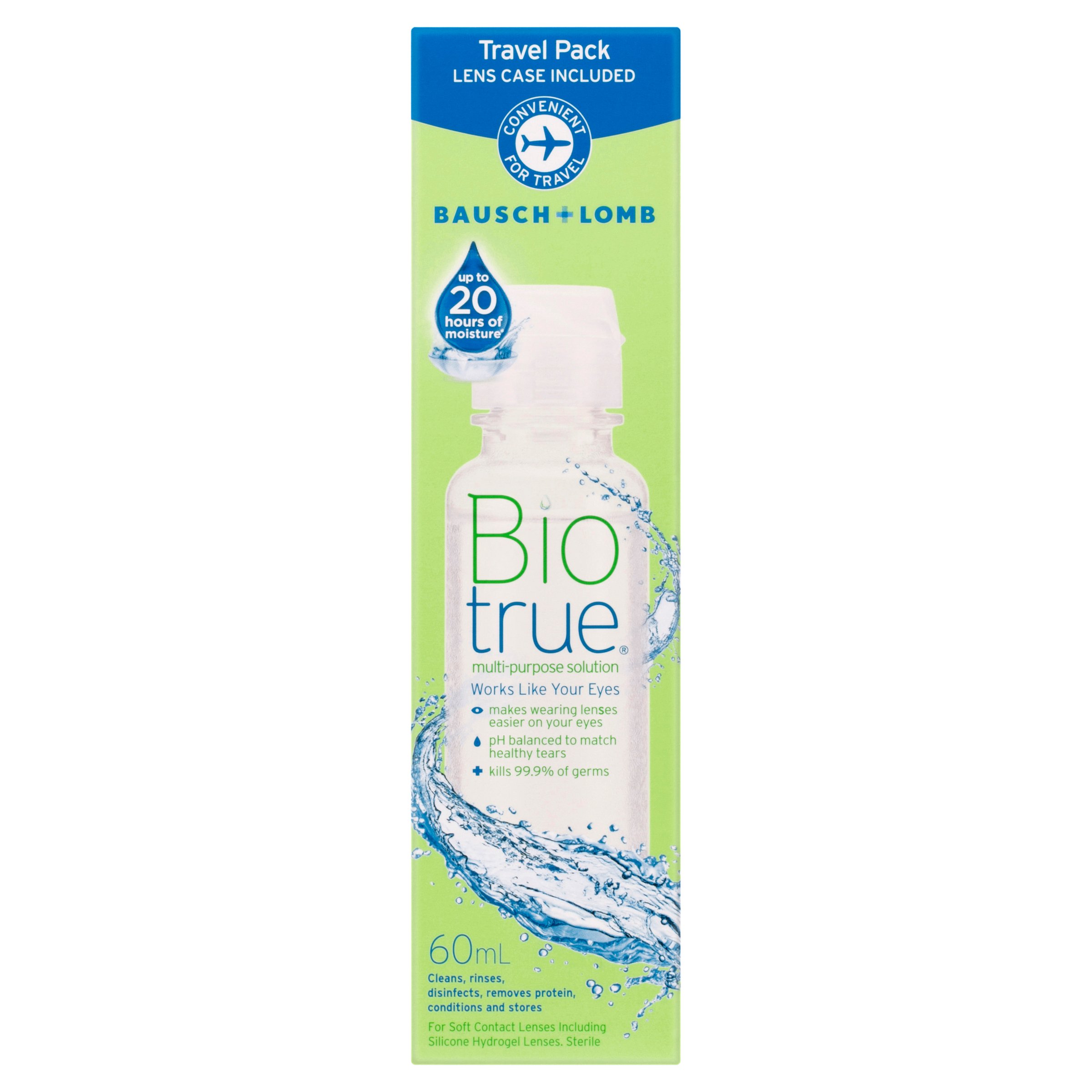 Bausch & Lomb Biotrue Multi Purpose Solution Travel Pack 60ml - Image 2
