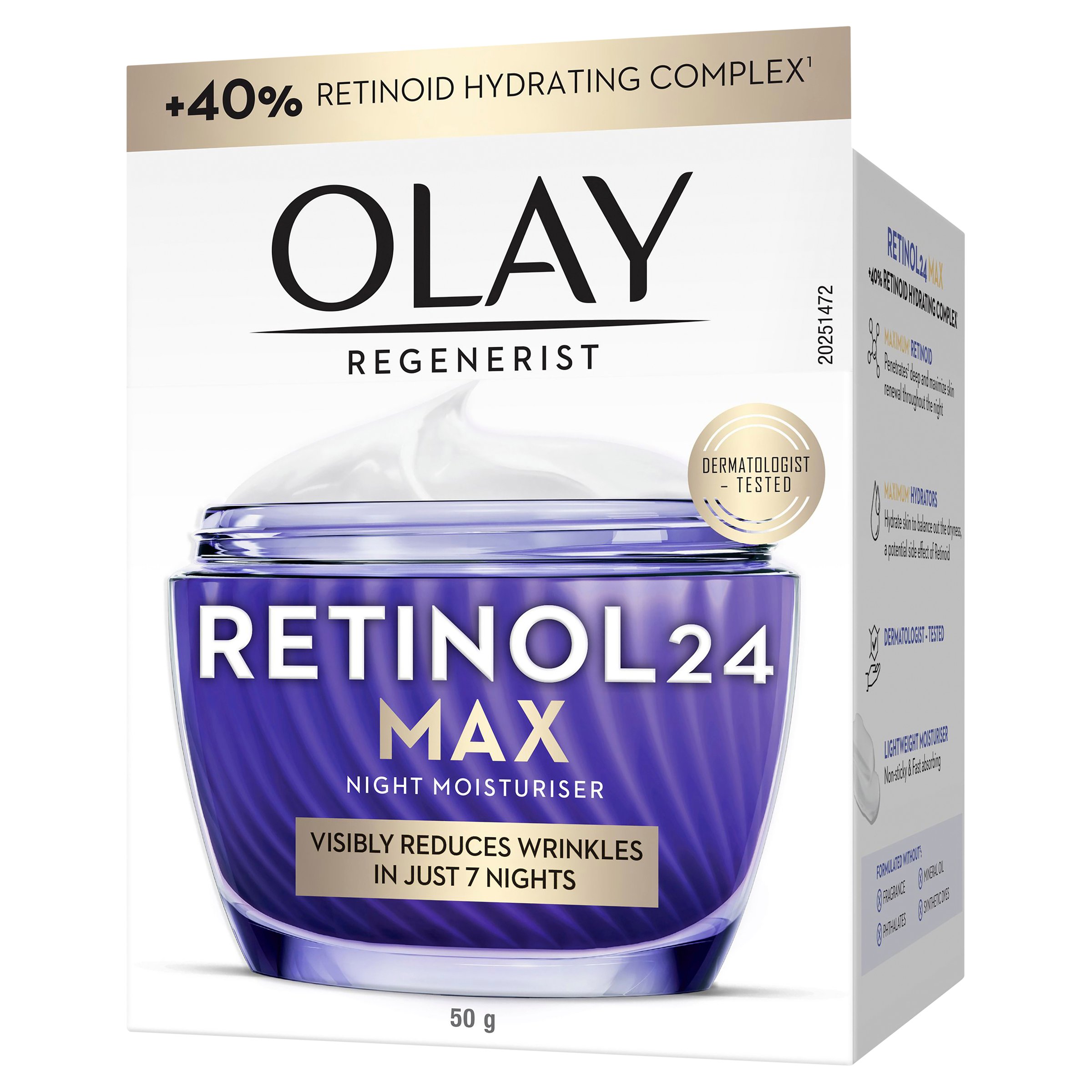 Olay Regenerist Retinol 24 Max Cream 50g - Image 11