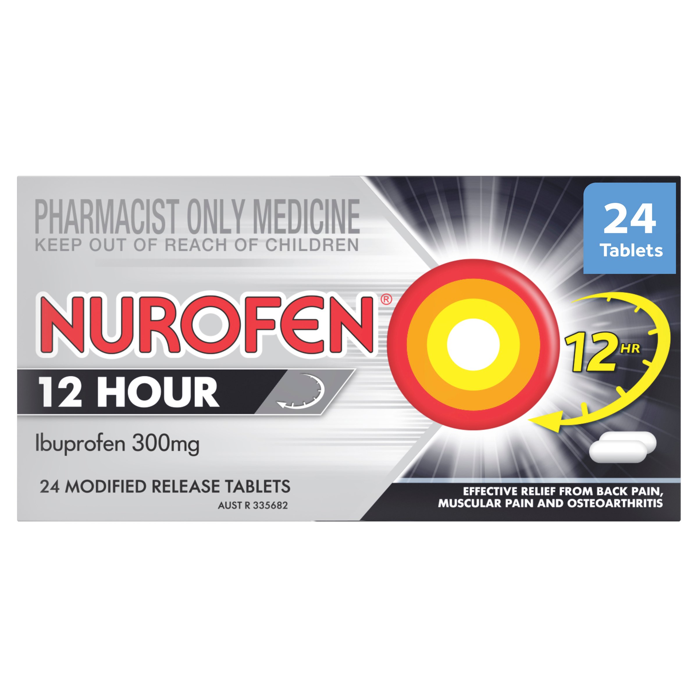 Nurofen 12 Hour Pain And Inflammation Relief 300mg Ibuprofen 24 tablets - Image 7