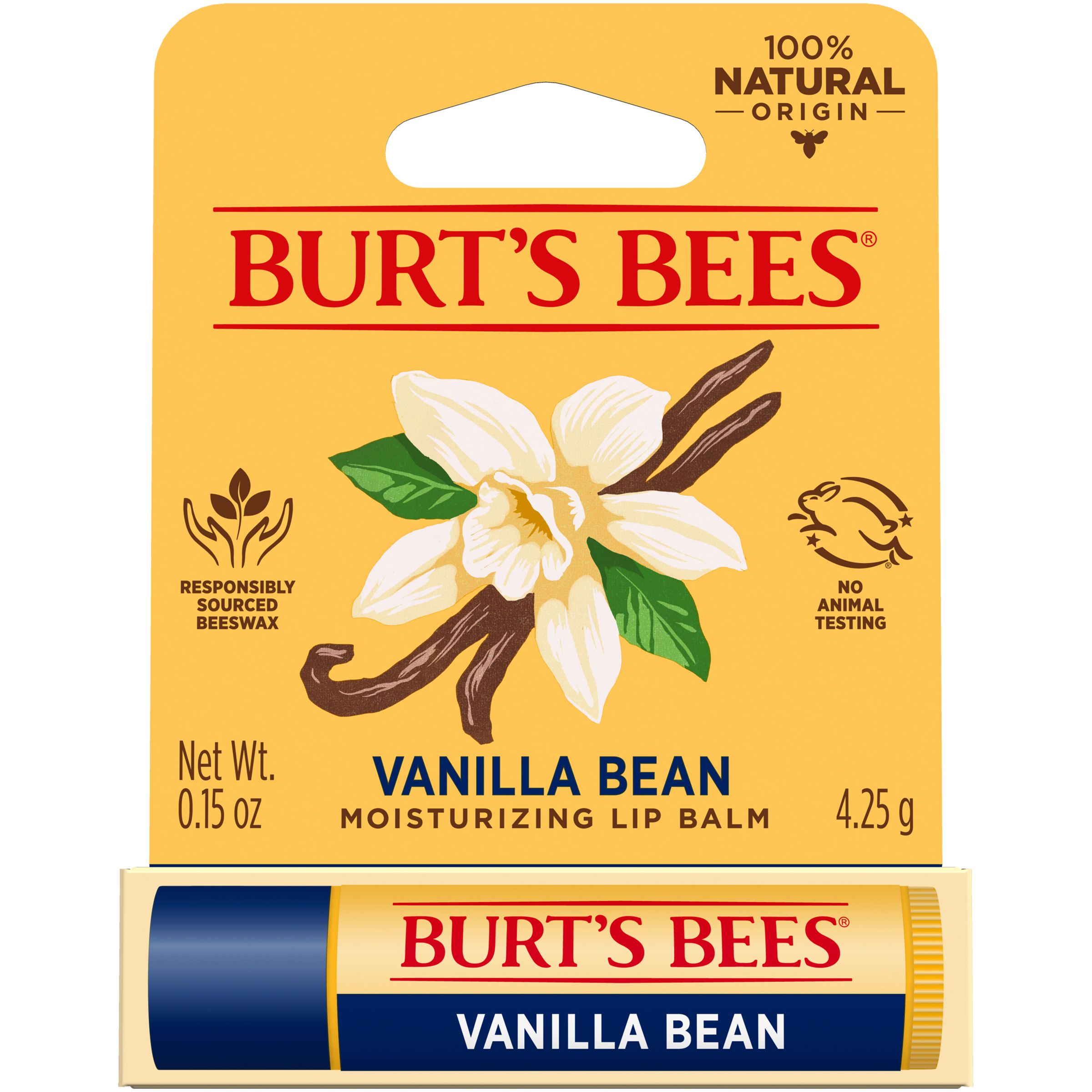 Burt's Bees Lip Balm Vanilla Bean 4.25g - Image 1