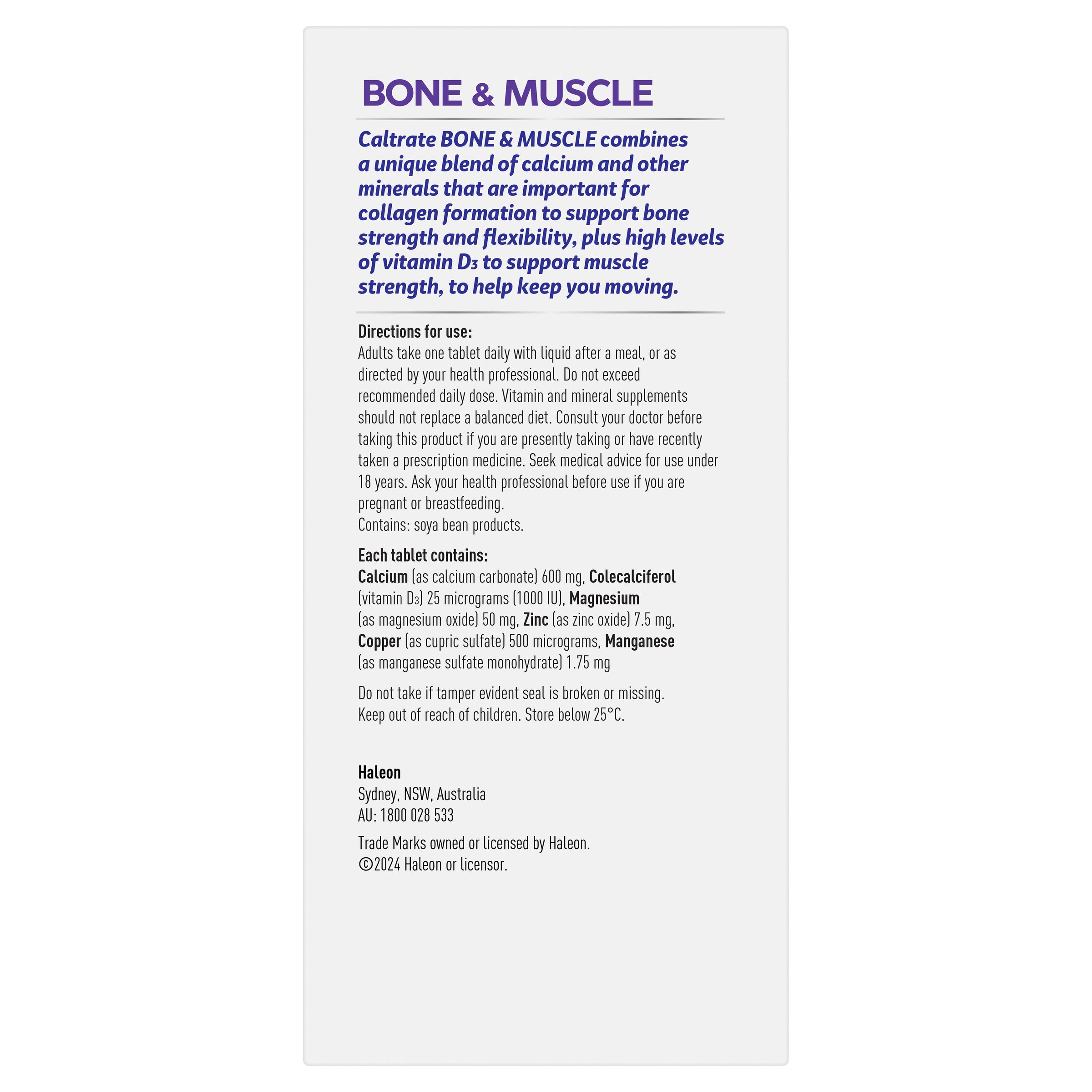 Caltrate Bone & Muscle 100 tablets - Image 4