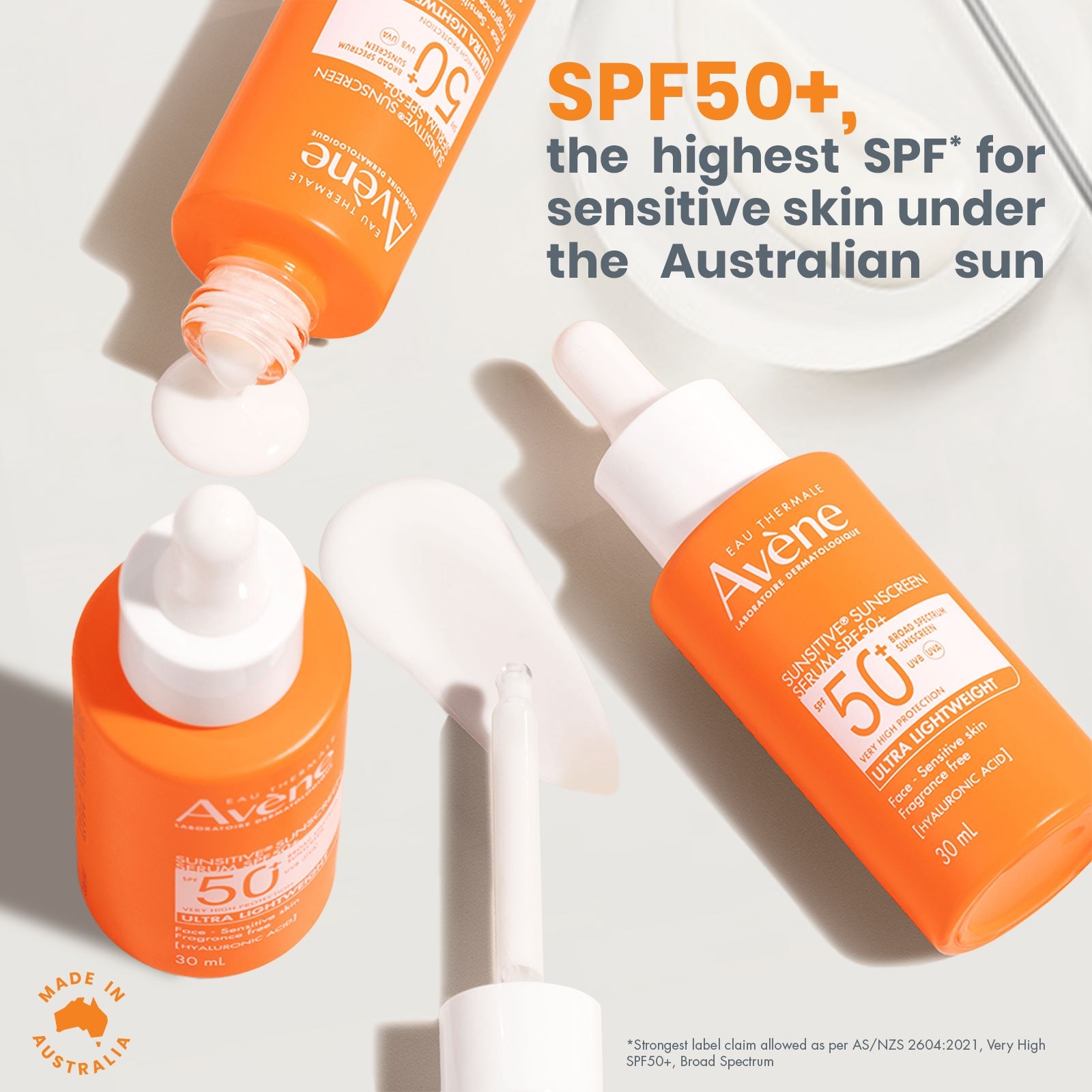 Avene Sunsitive Sunscreen Serum SPF 50+ 30ml - Image 5