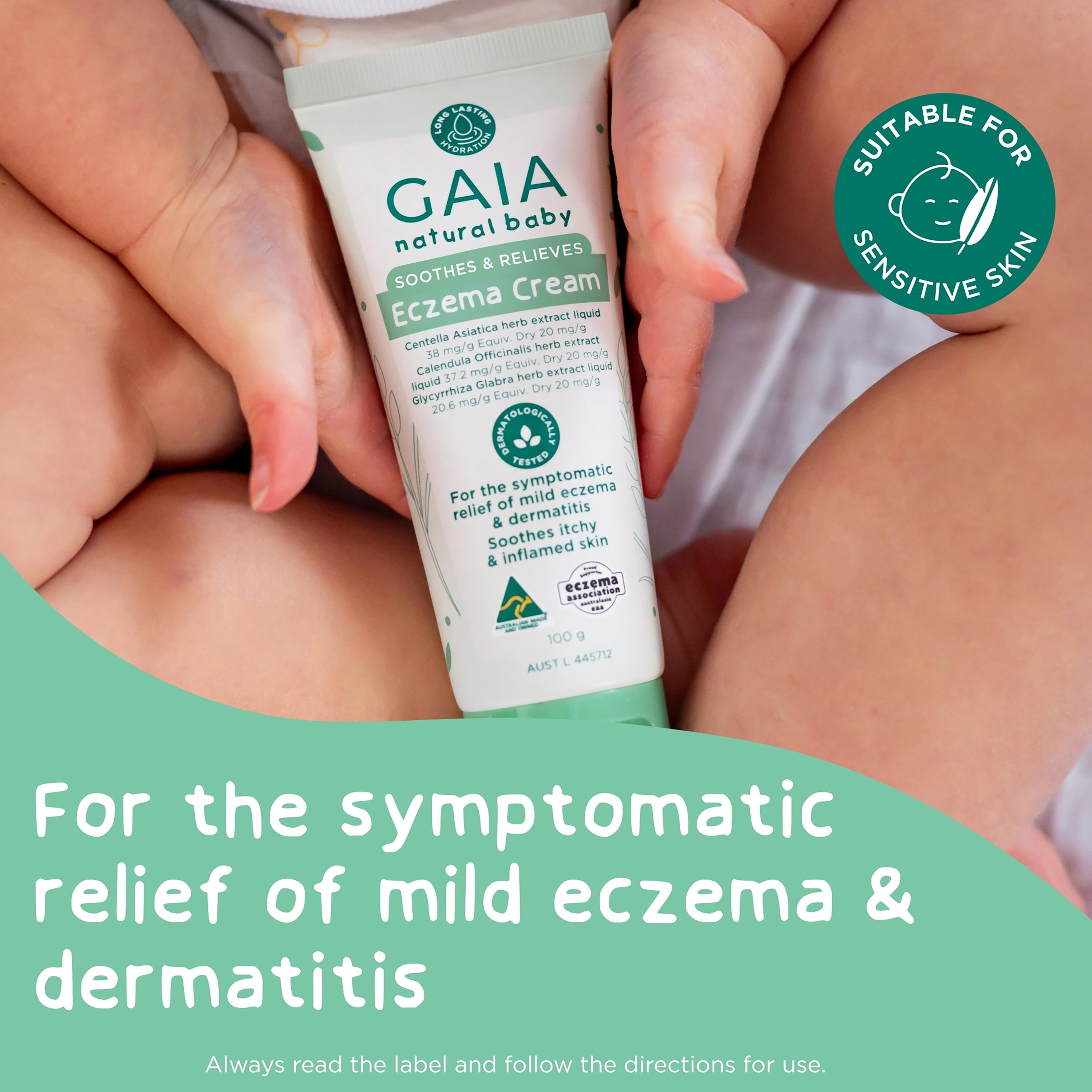 Gaia Natural Baby Eczema Cream 100g - Image 8